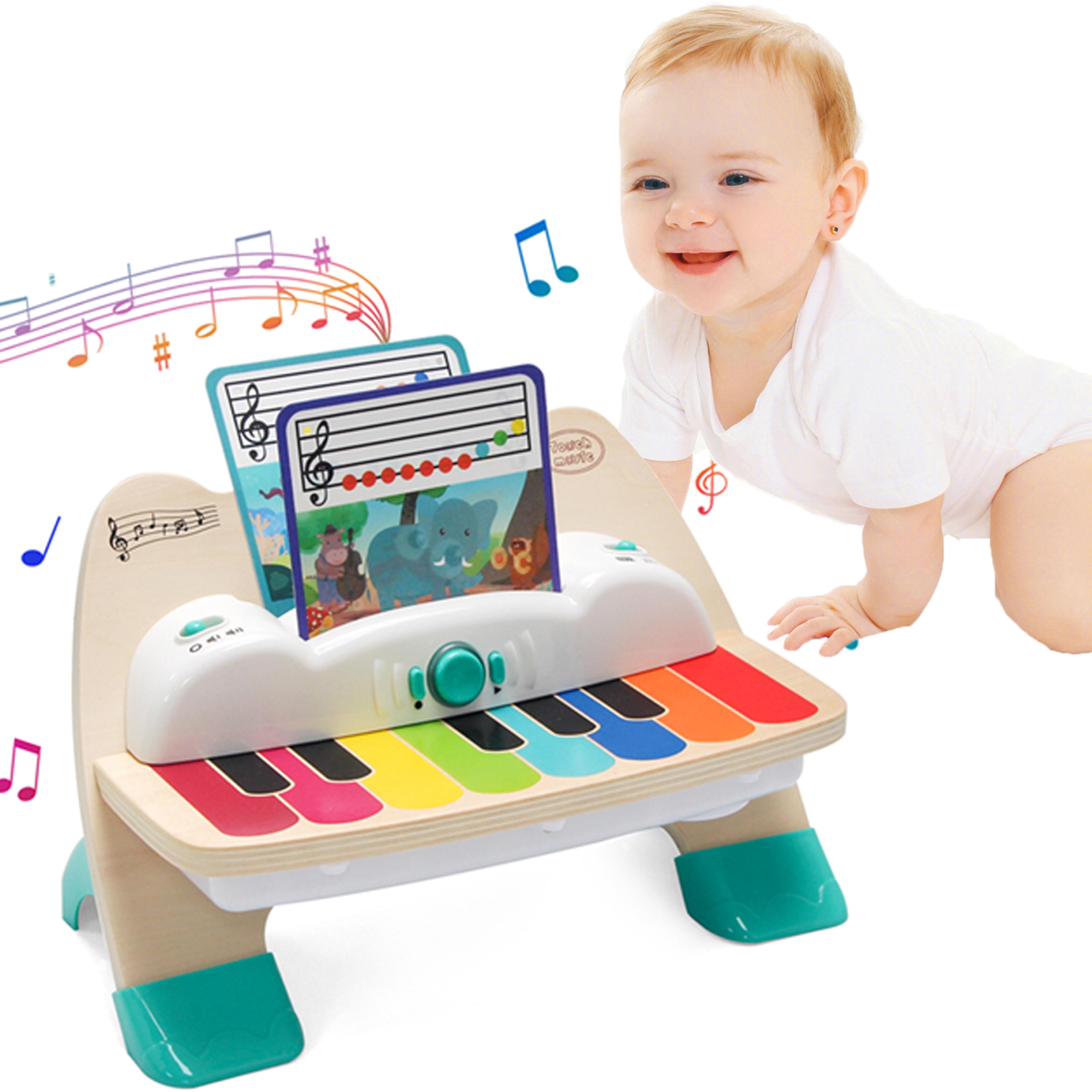 wooden toy piano with lights and music educational baby musical piano for toddlers
