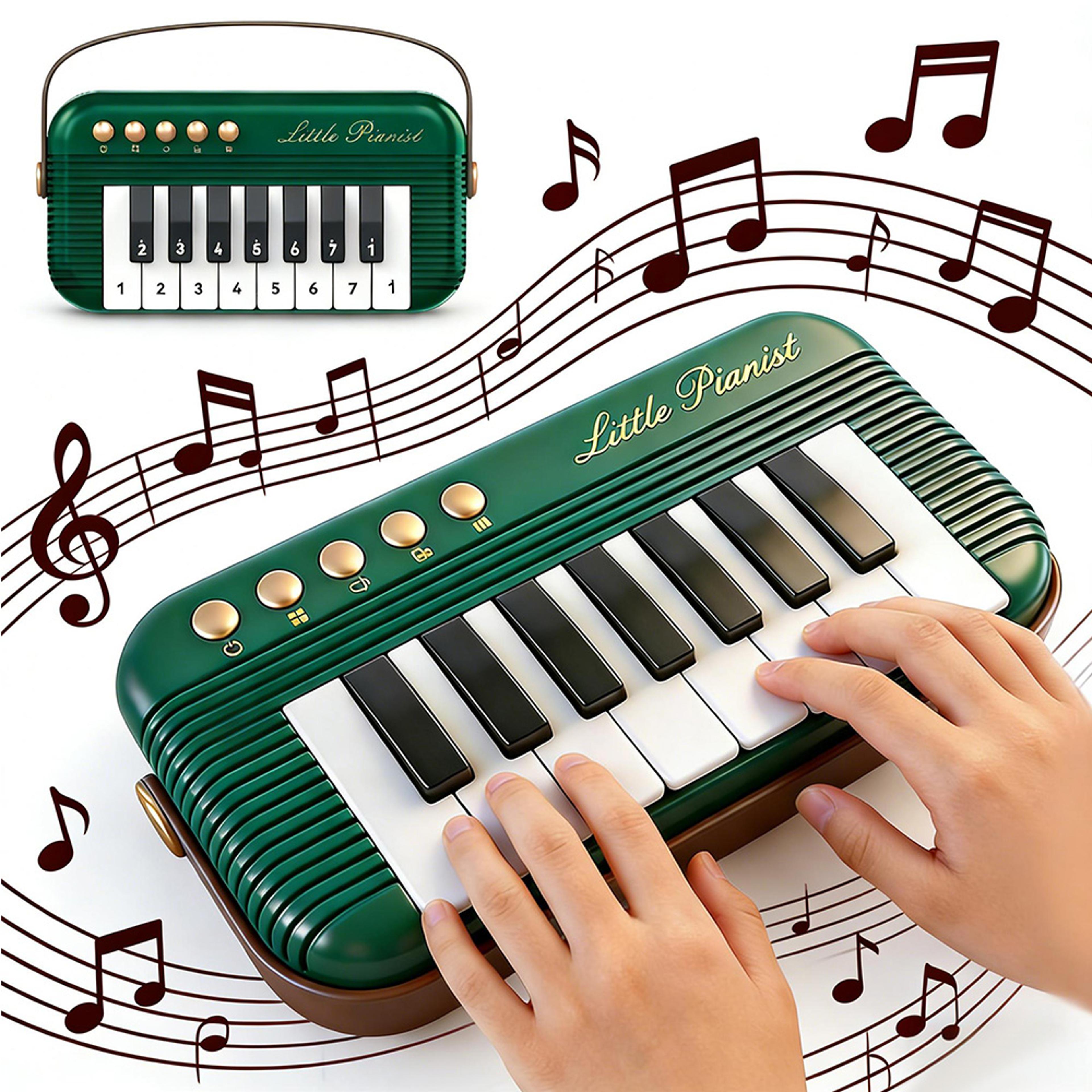 mini piano keyboard for kids portable pocket piano electronic musical toy for beginner learning