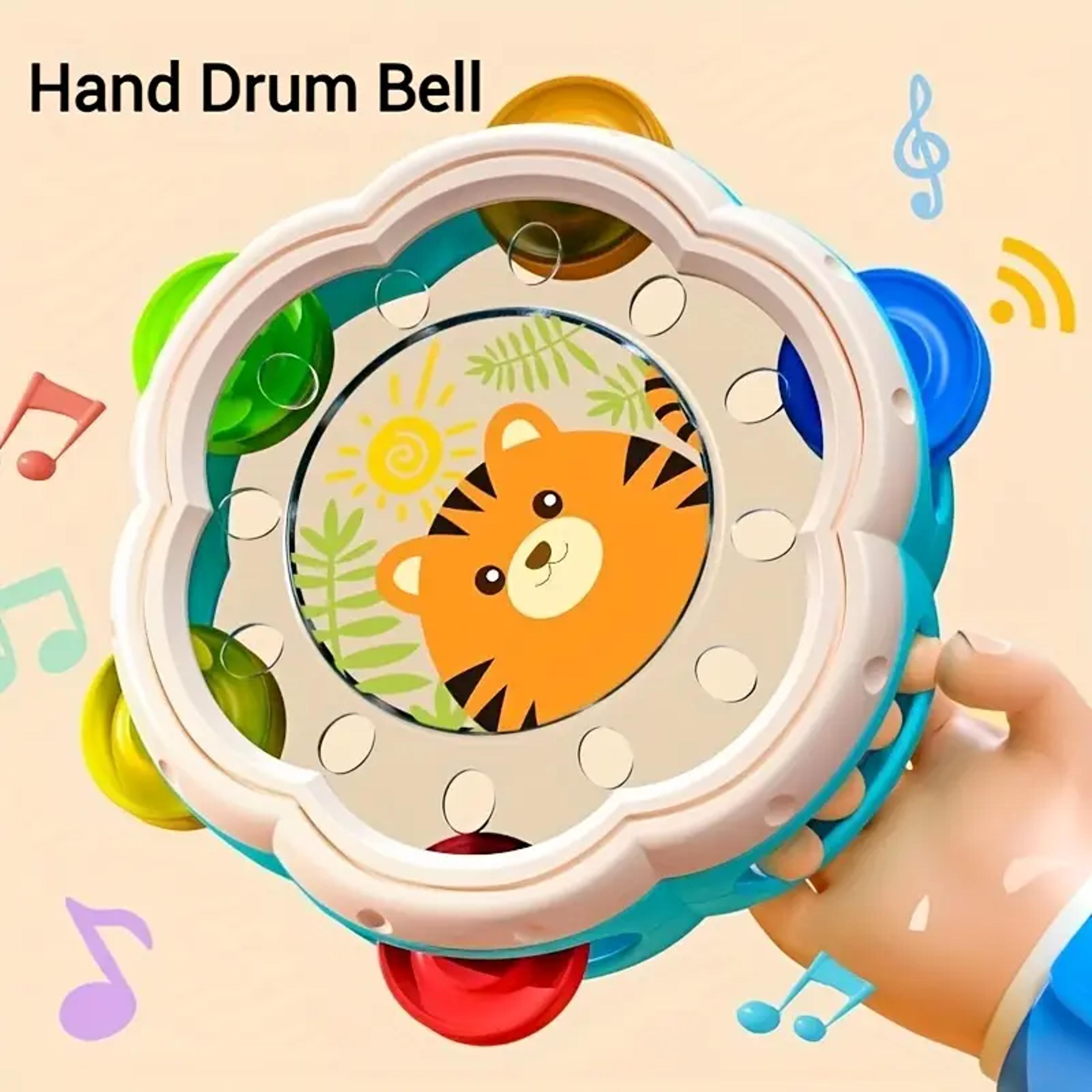 montessori baby hand drum musical sensory toy for infants and toddlers