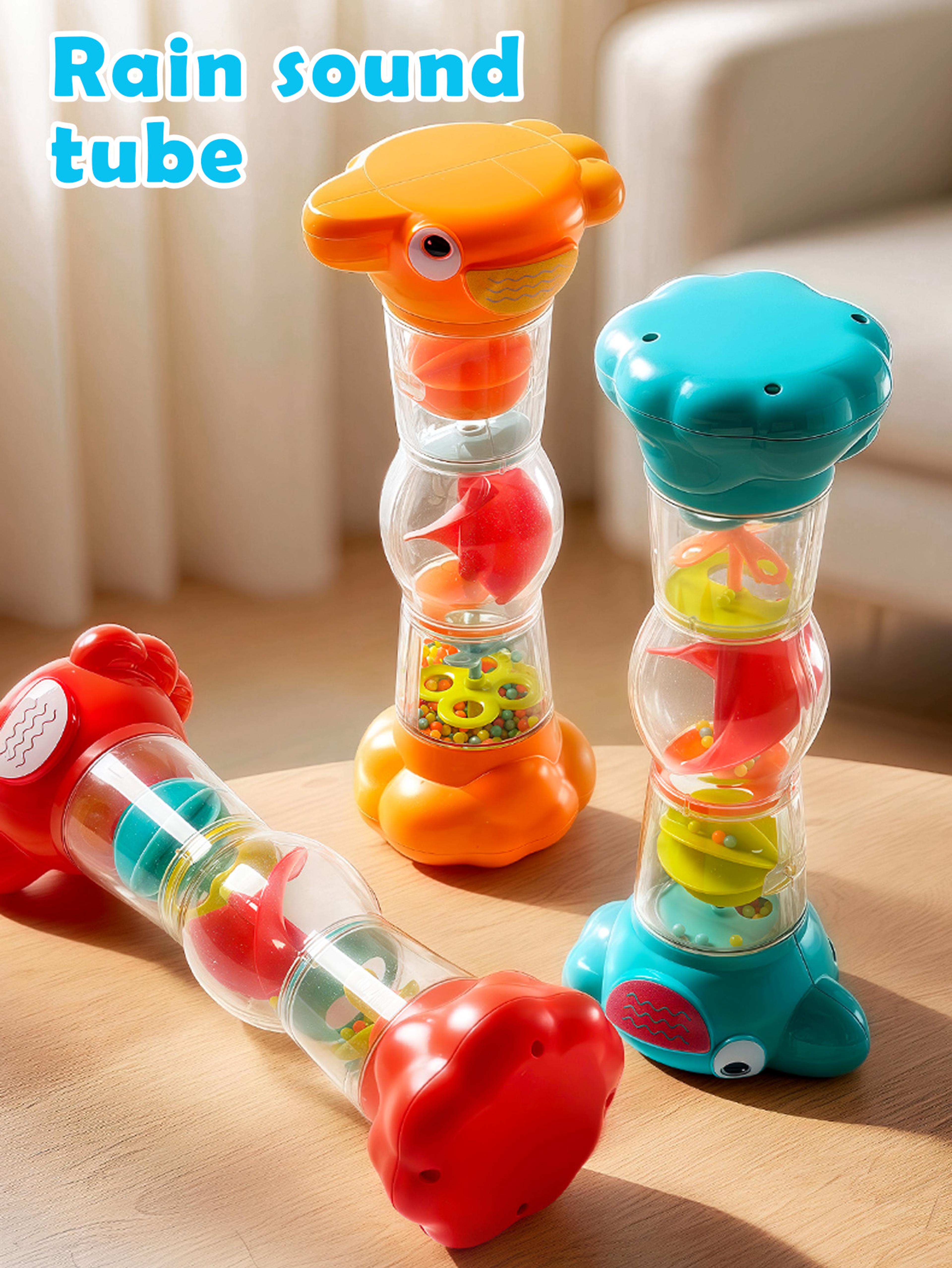 montessori baby rain stick toy sensory rattle musical learning toy for infants & toddlers