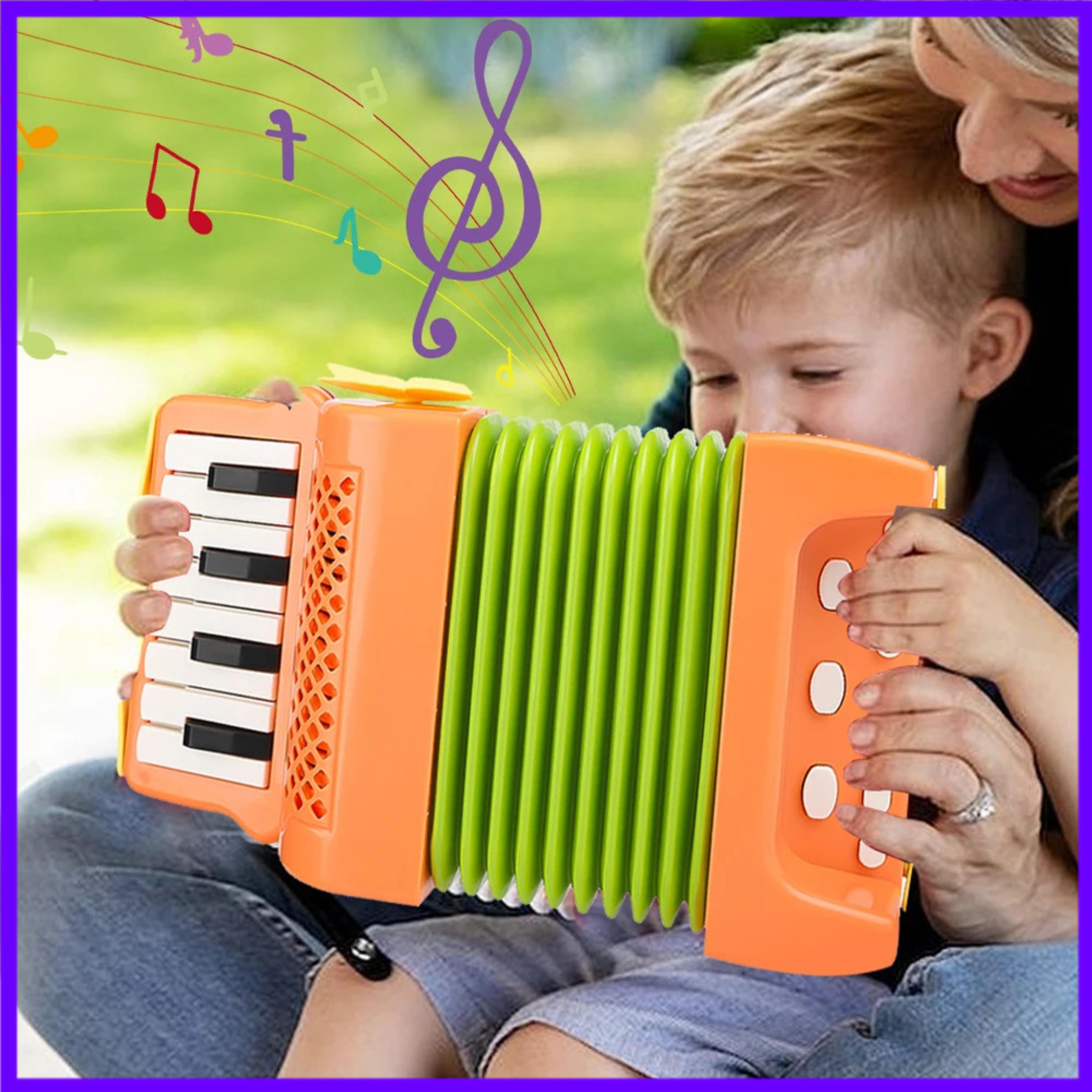 kids beginner accordion toy 10 keys 8 bass educational musical instrument for early learning
