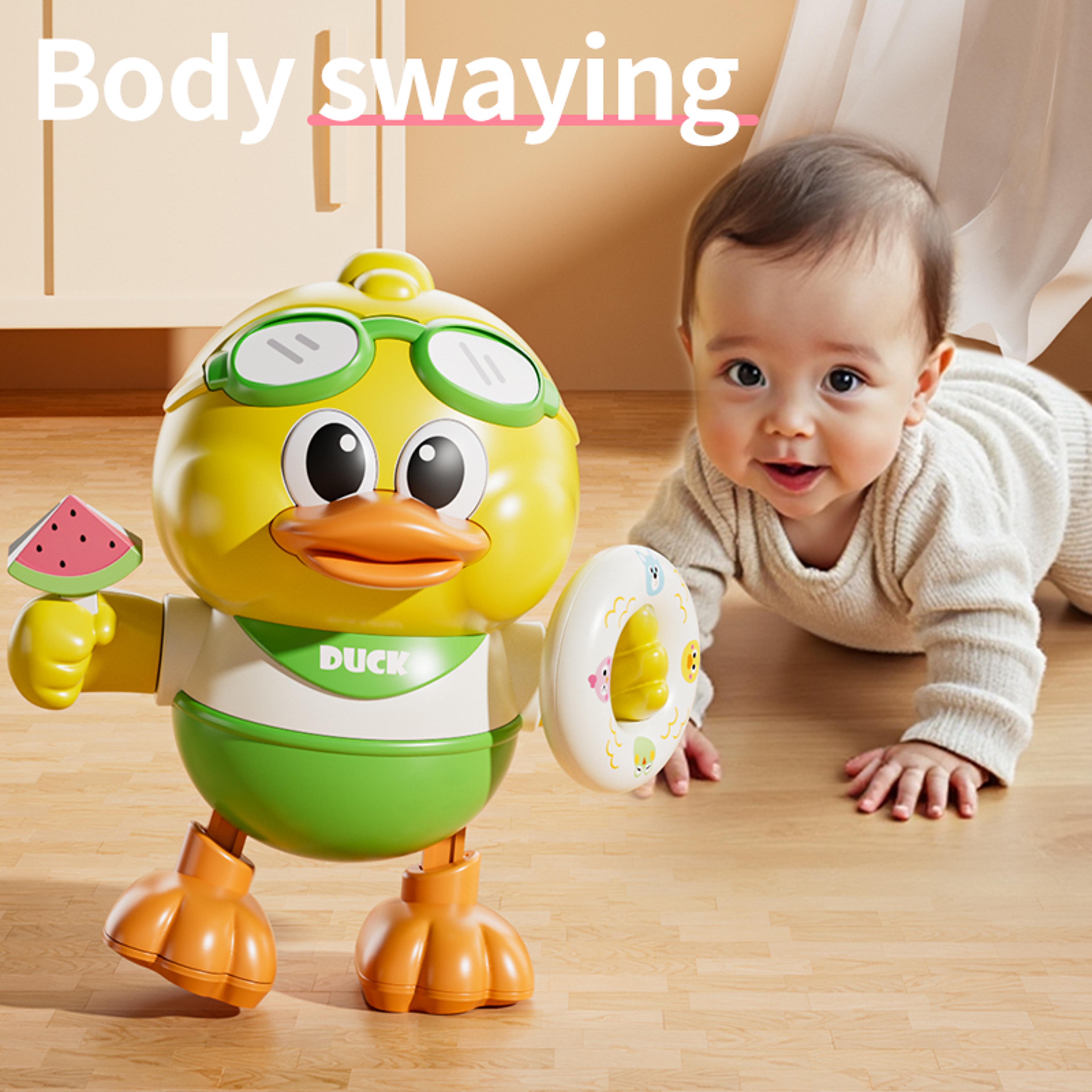 dancing duck toy with music lights interactive educational baby toy