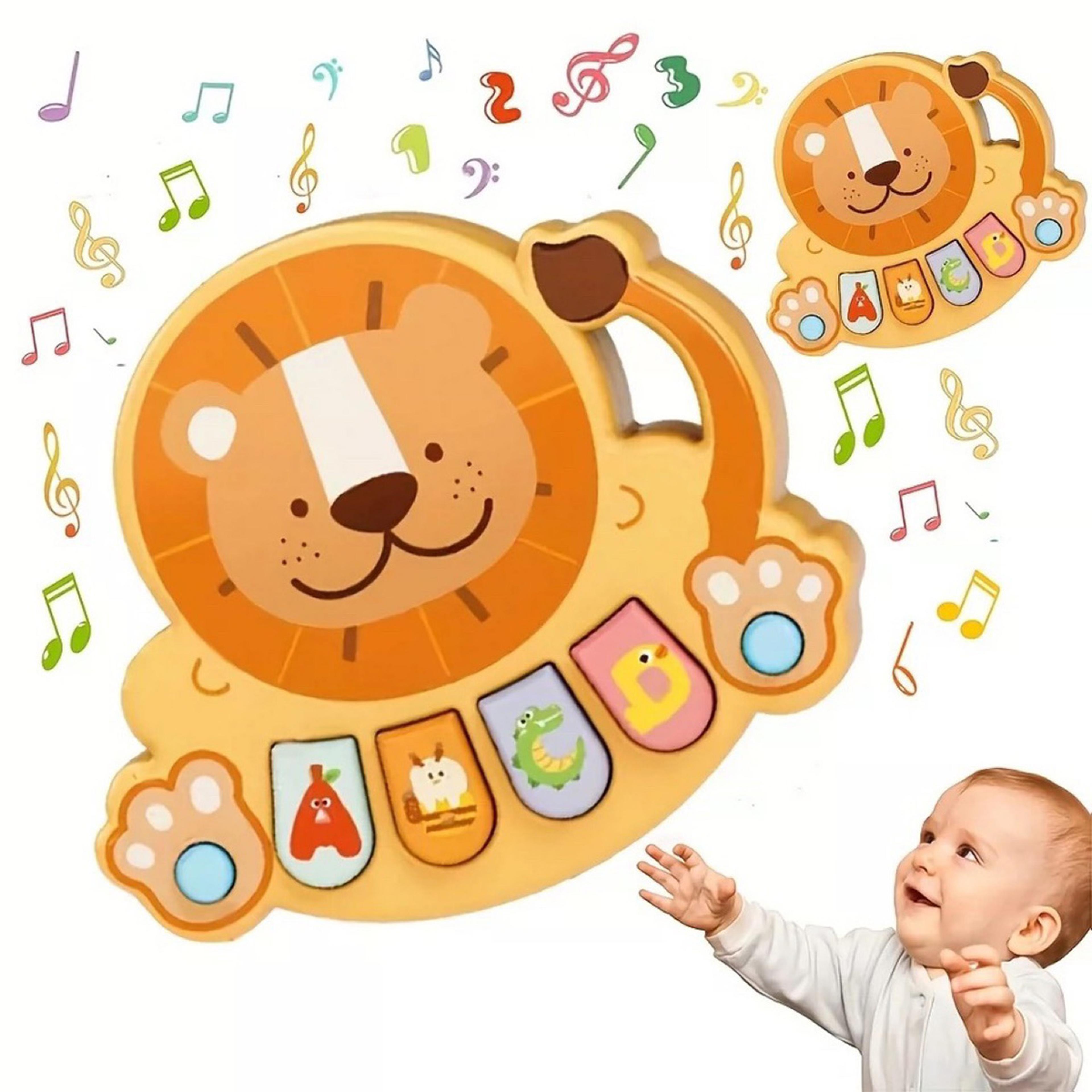 kids piano toy musical learning keyboard with animal sounds and lights