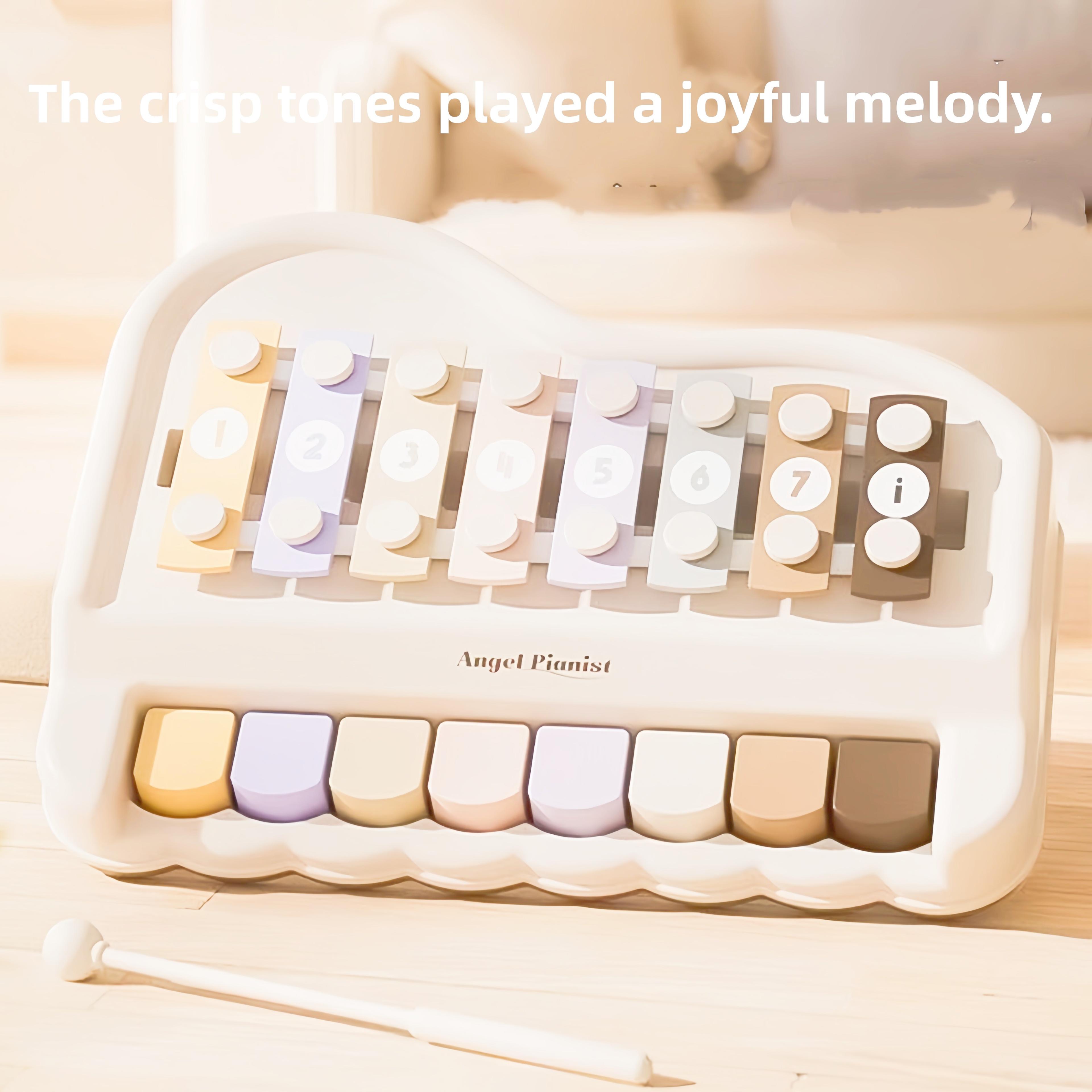 harmonytap 8 note kids xylophone musical instrument toy for early learning & creative play