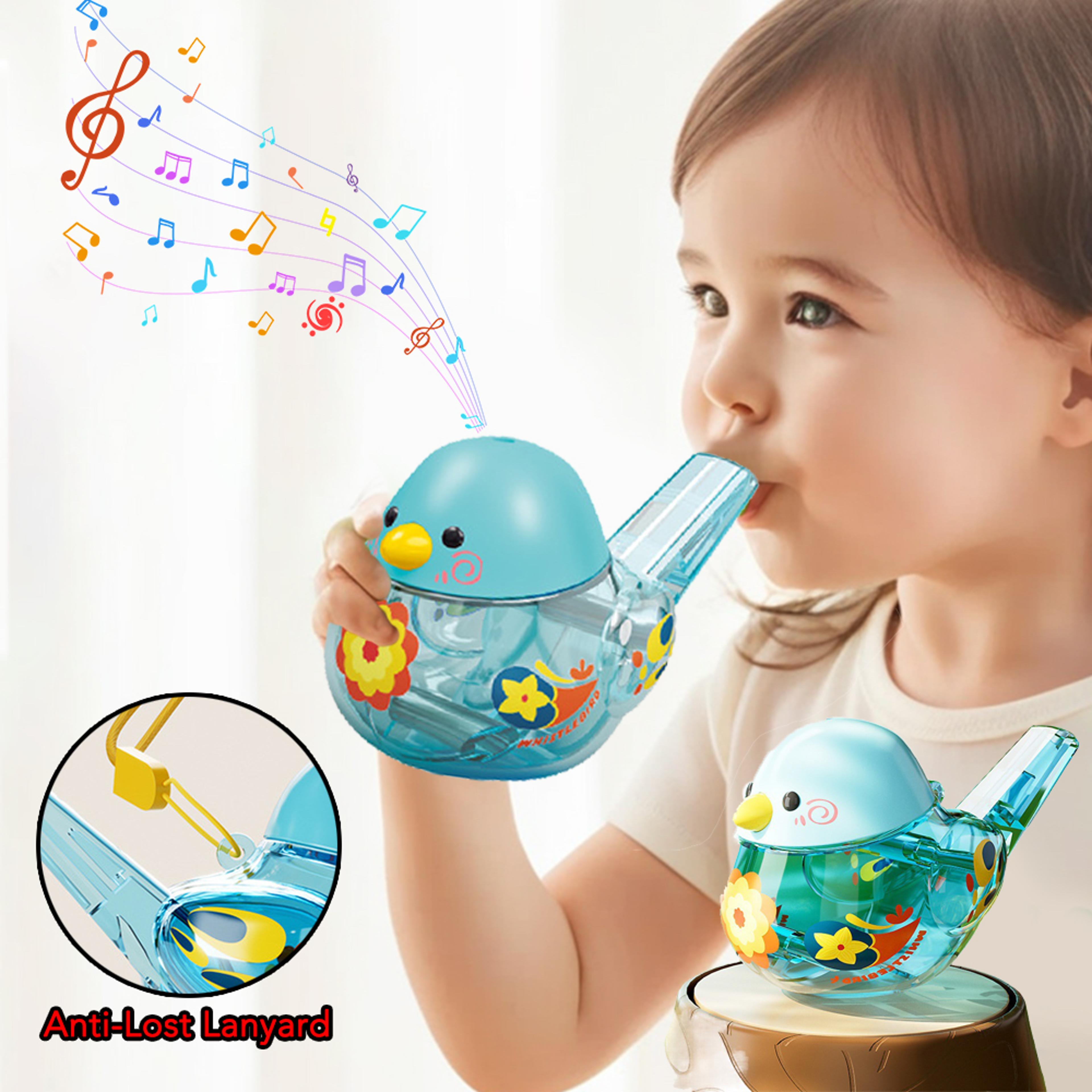 water bird whistle bird call toy for kids musical sensory learning toy with lanyard