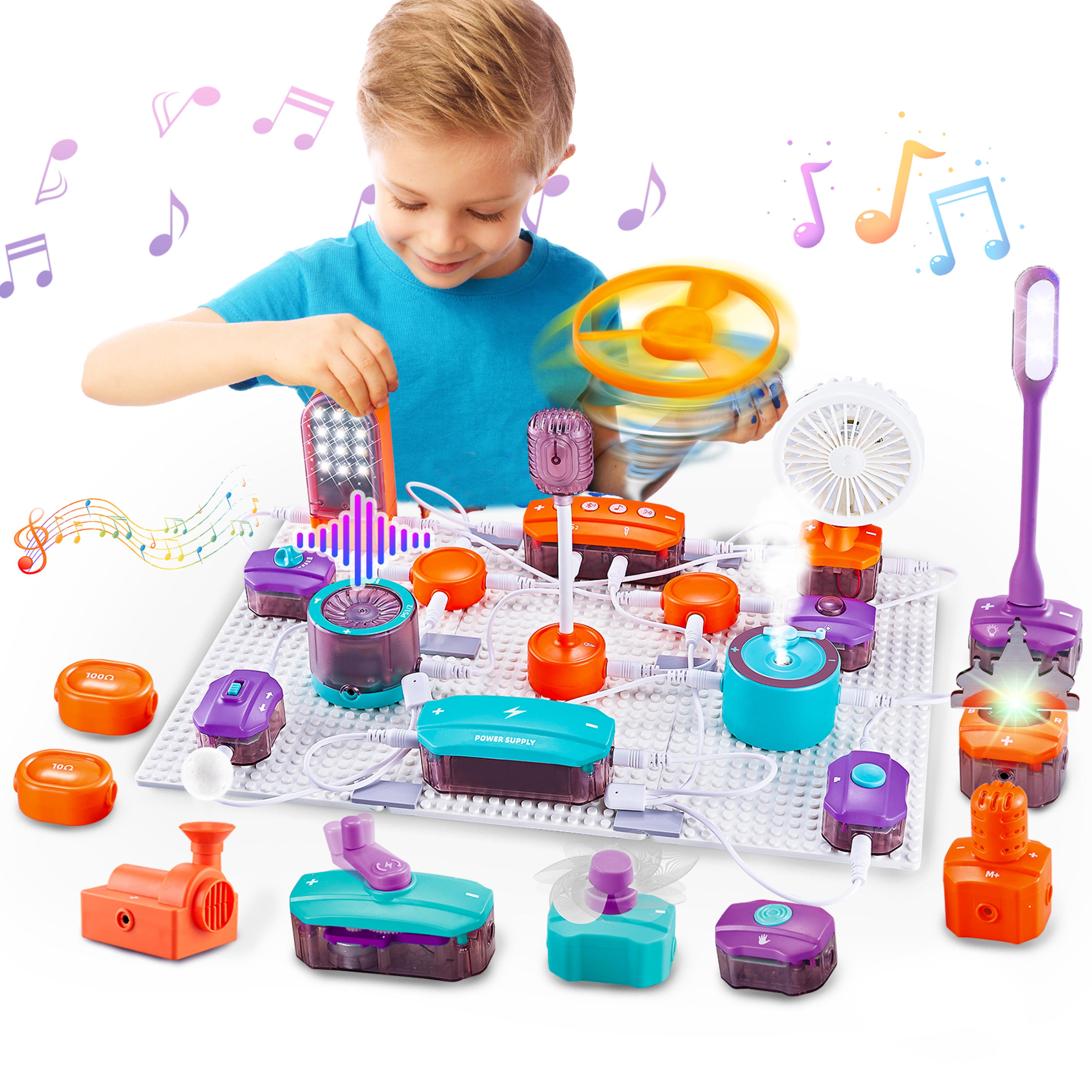 stem electronics circuit kit for kids 150+ diy science projects learning board ages 6+