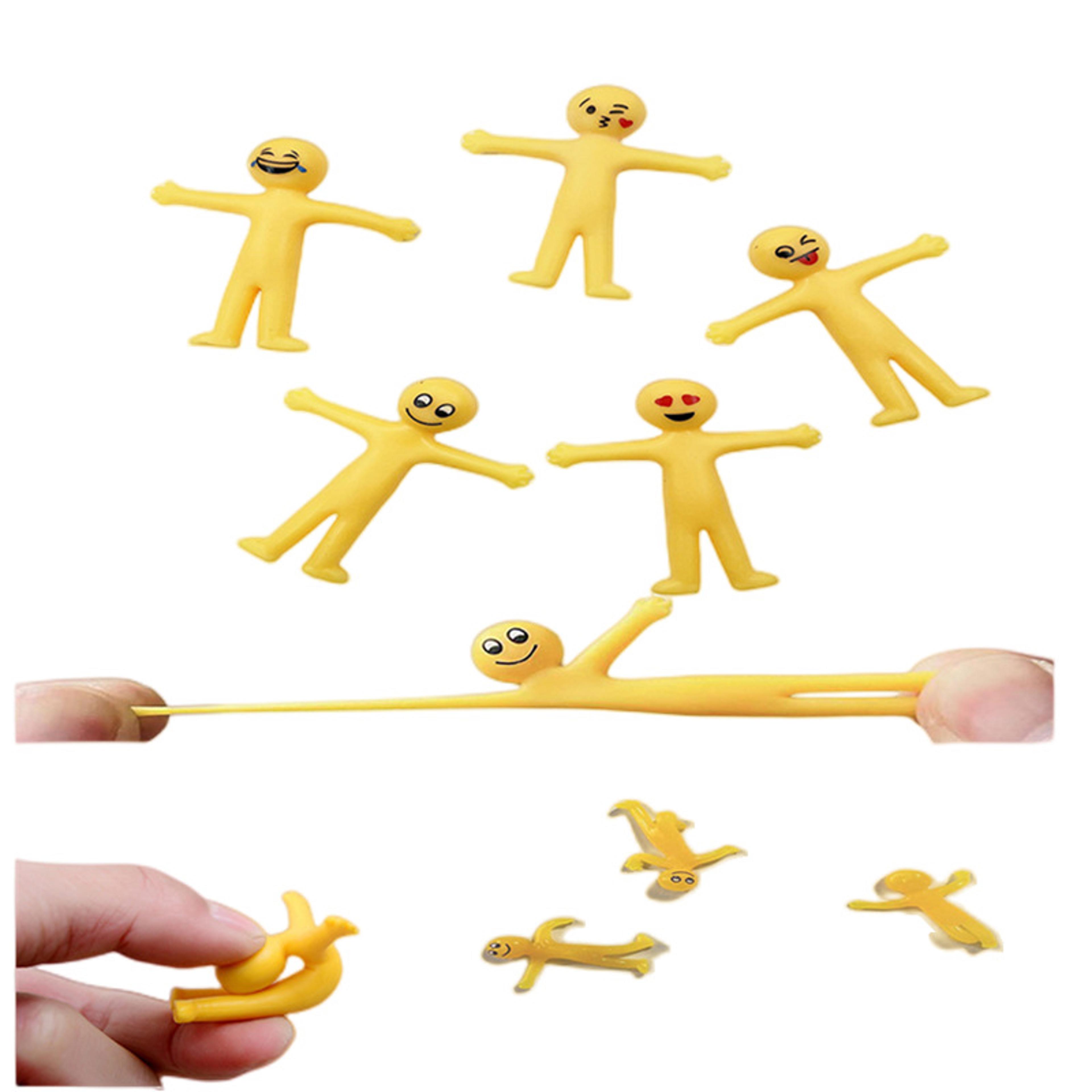 smiley emoji stress relief toy 12pcs stretchy emoji squishy toy set for kids & adults