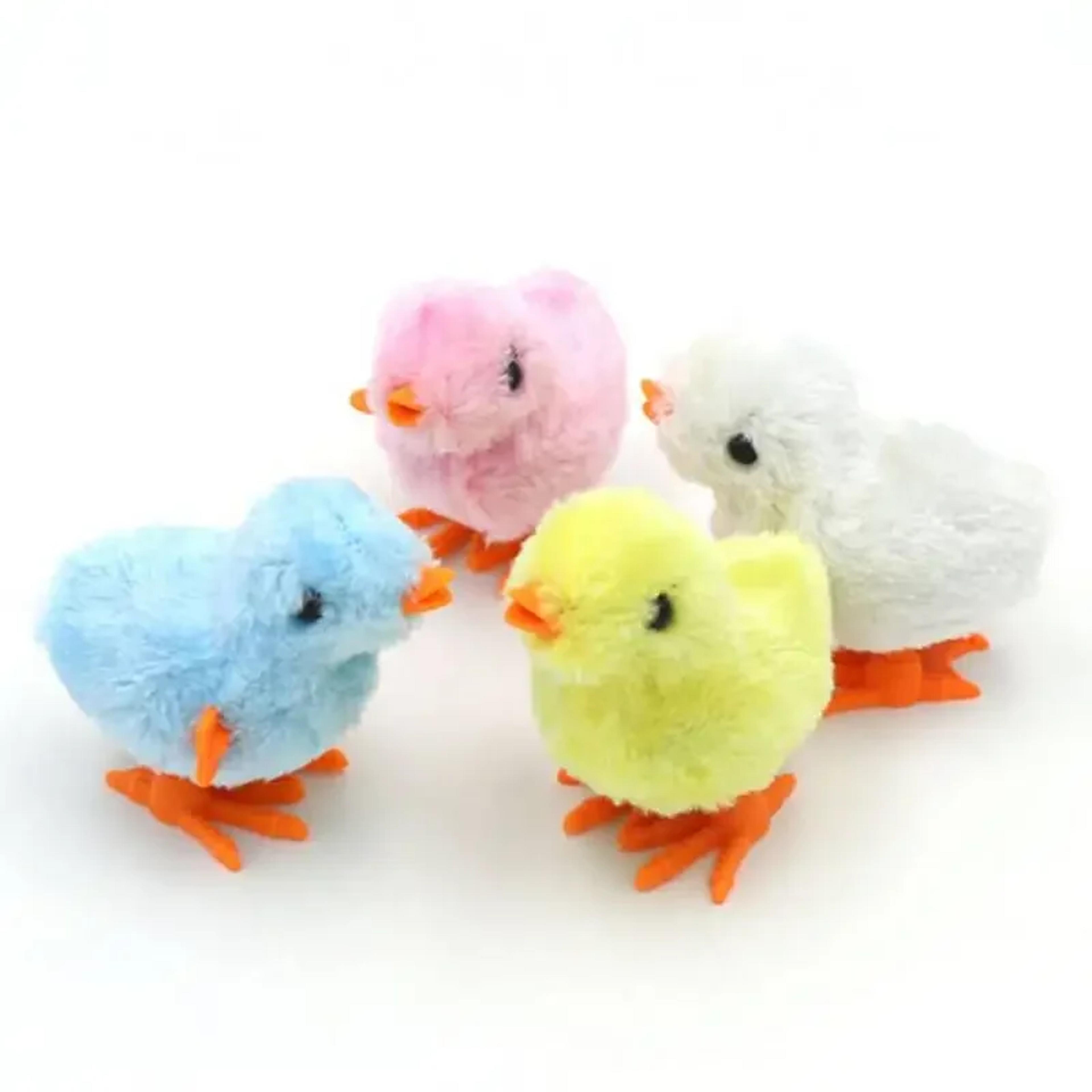 wind up easter chick toys 5 pack plush jumping baby chick toys for kids party favors