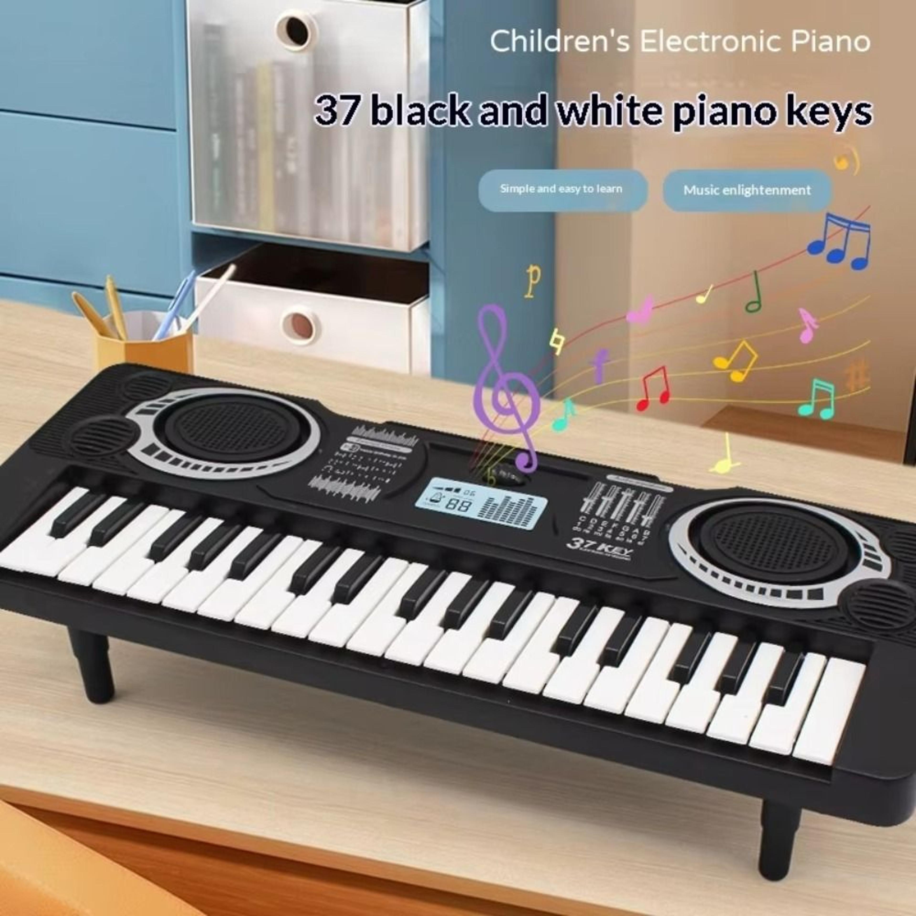 37-key kids piano keyboard electronic musical learning toy for toddlers & young children