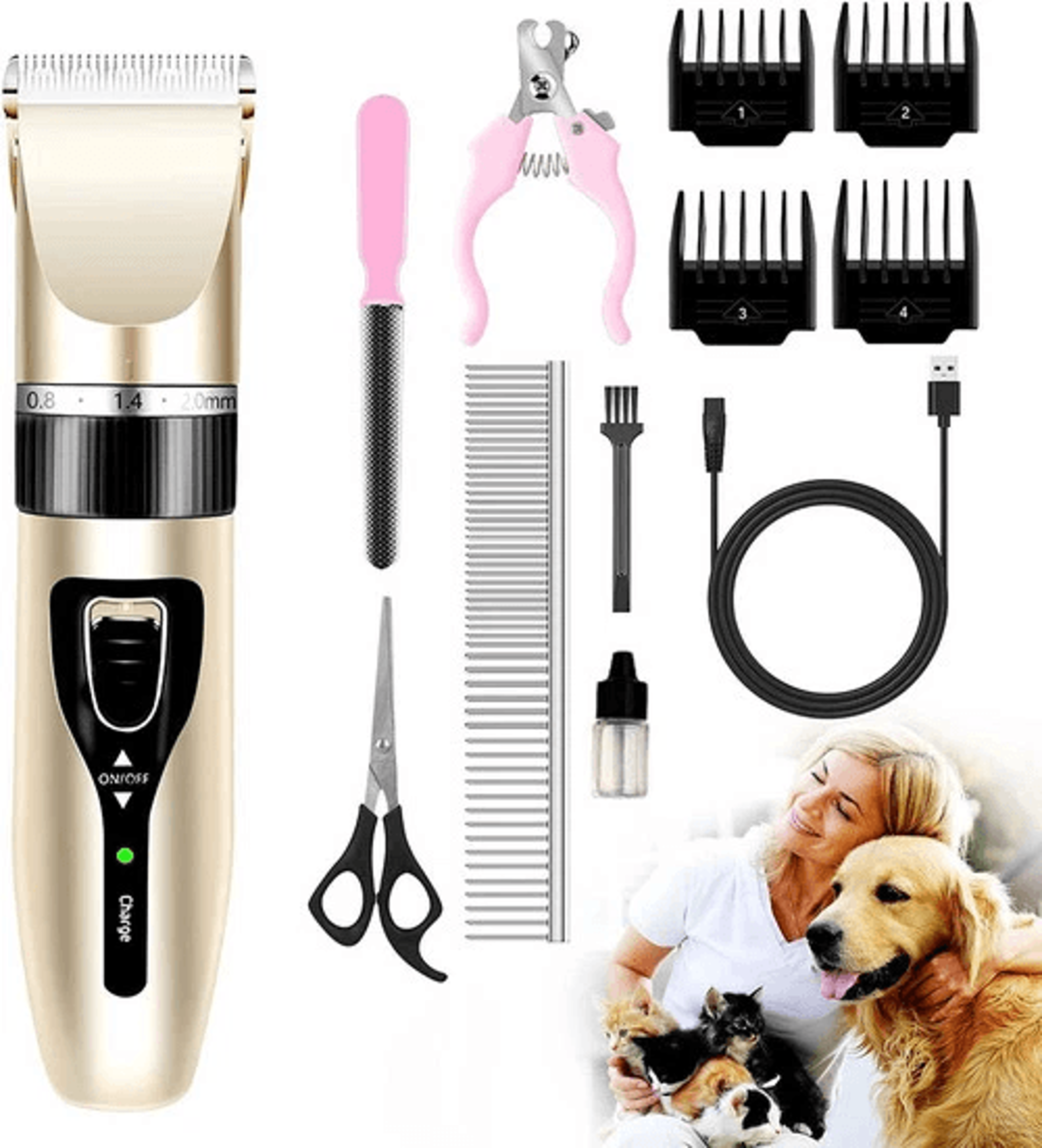 all-in-one pet grooming kit