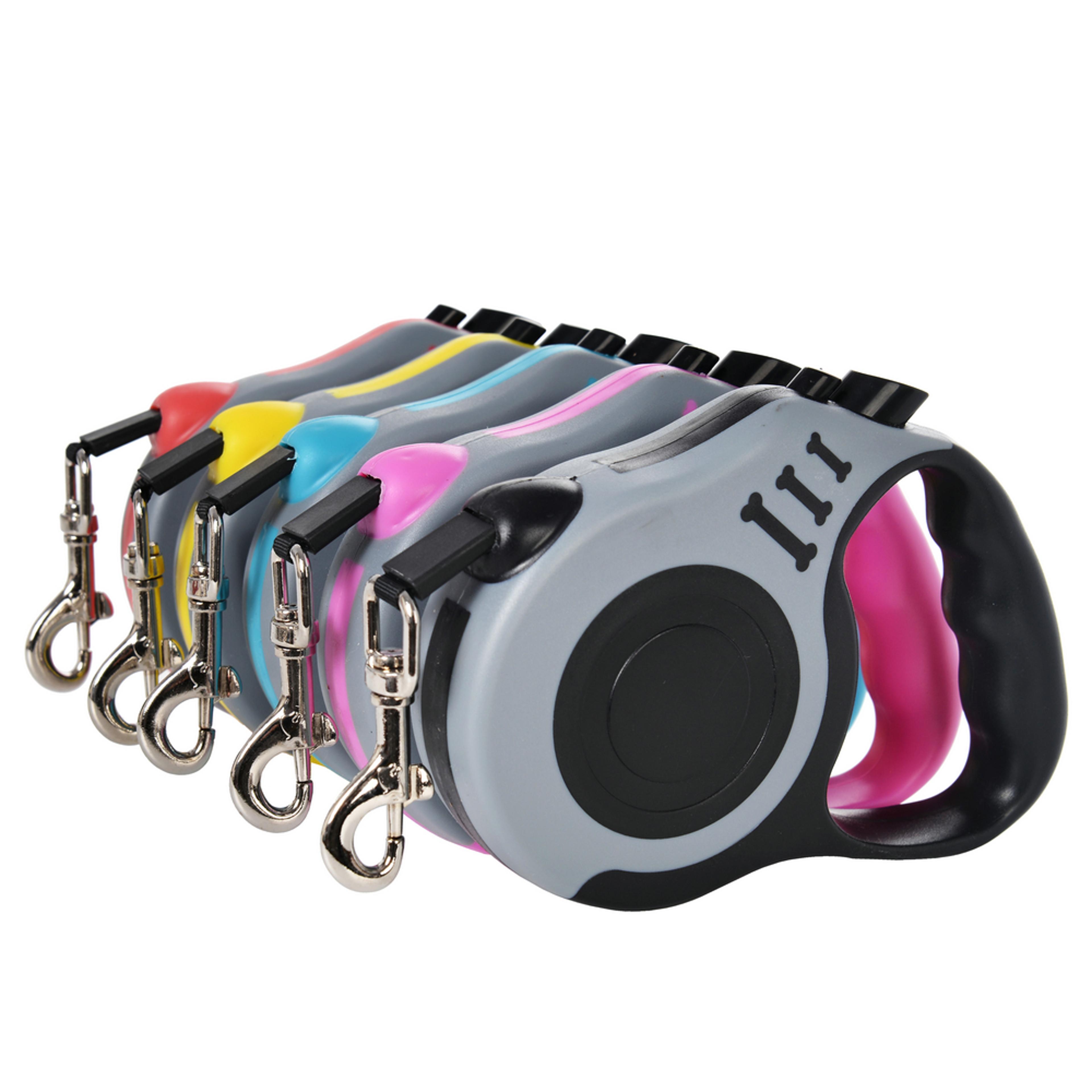 retractable dog leash for small dogs & cats durable nylon lead for puppy walking, hiking & outdoor travel
