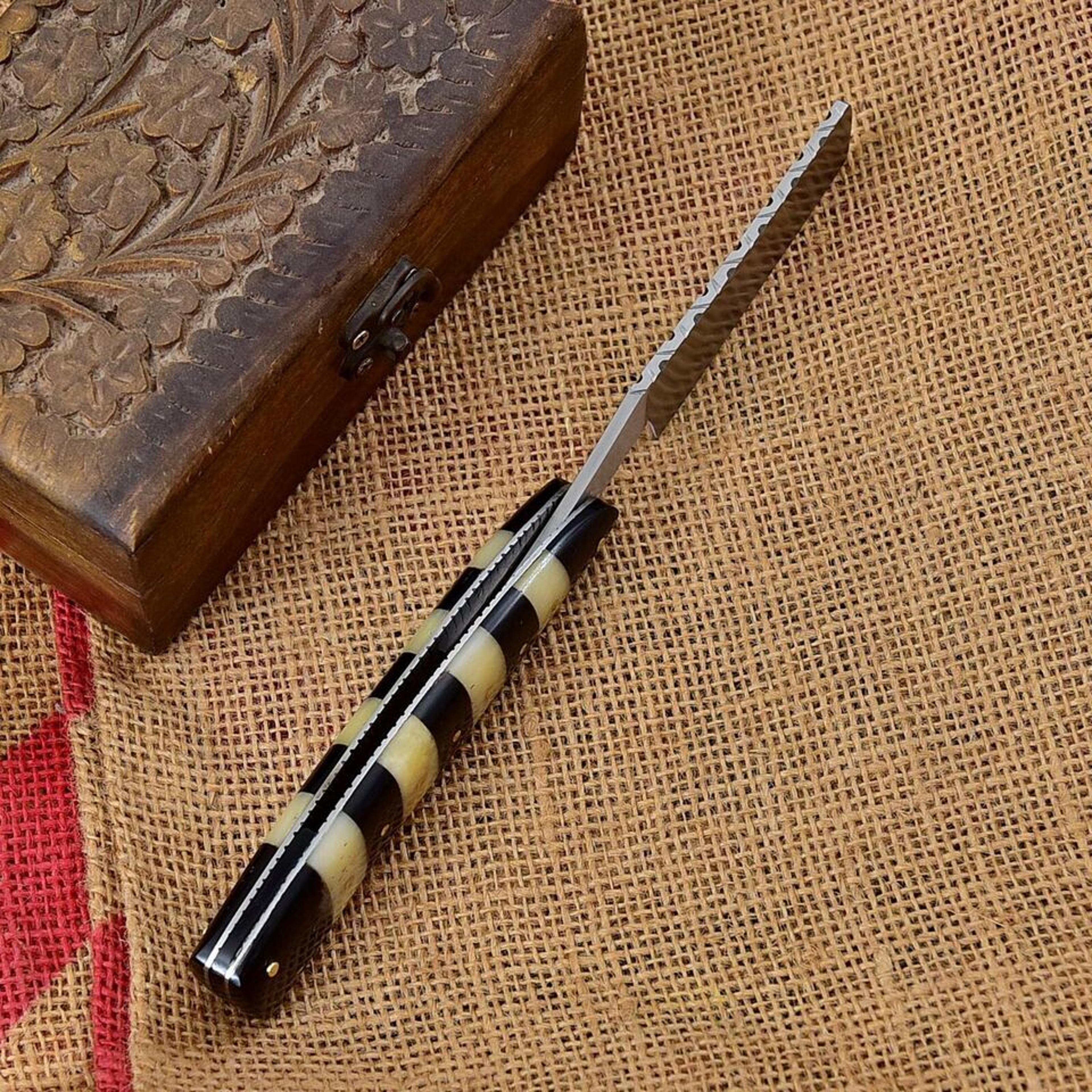 custom handmade wet shave/barber/salon d2 steel straight cut throat razor