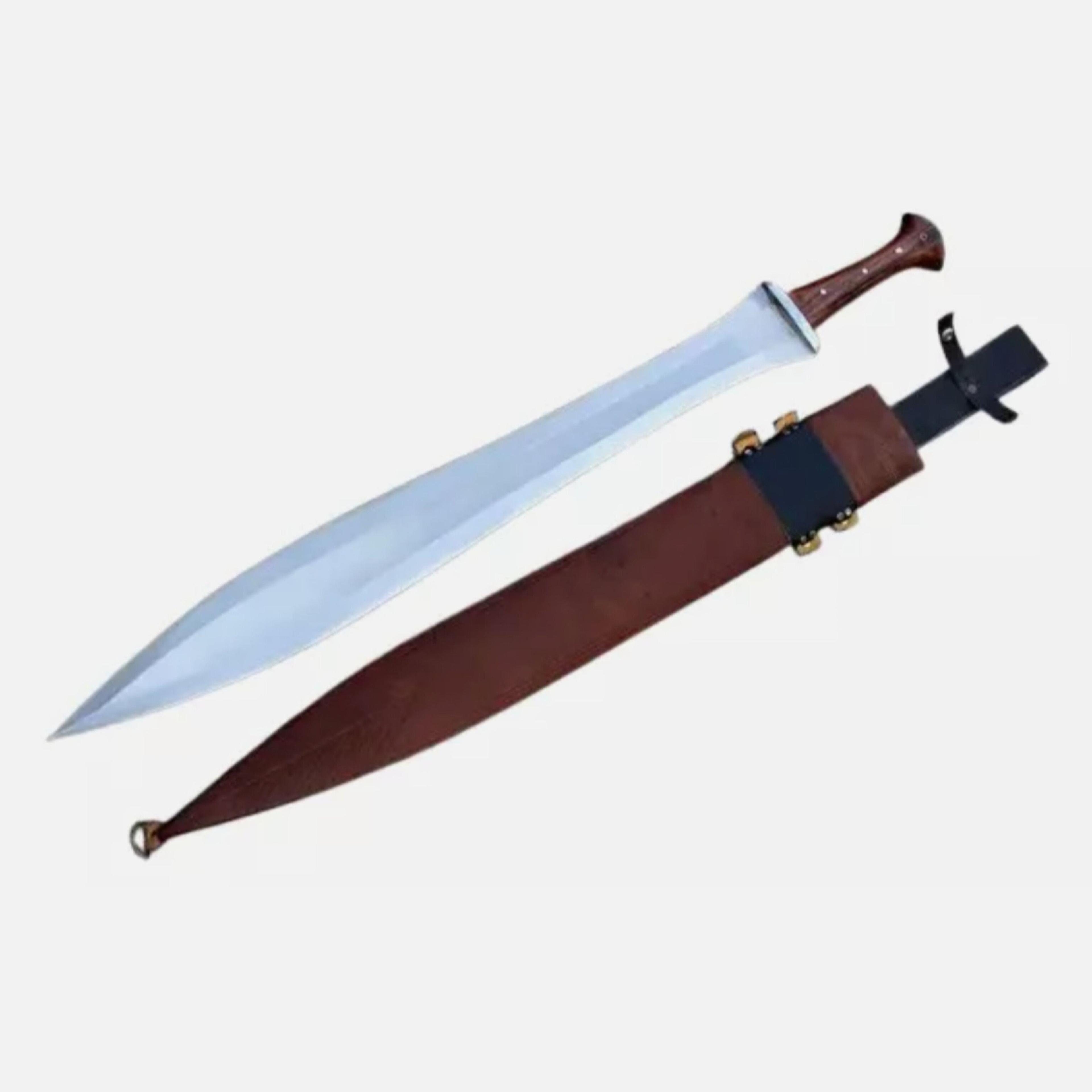custom handmade carbon steel greek xiphos hunting sword-hunting sword camping