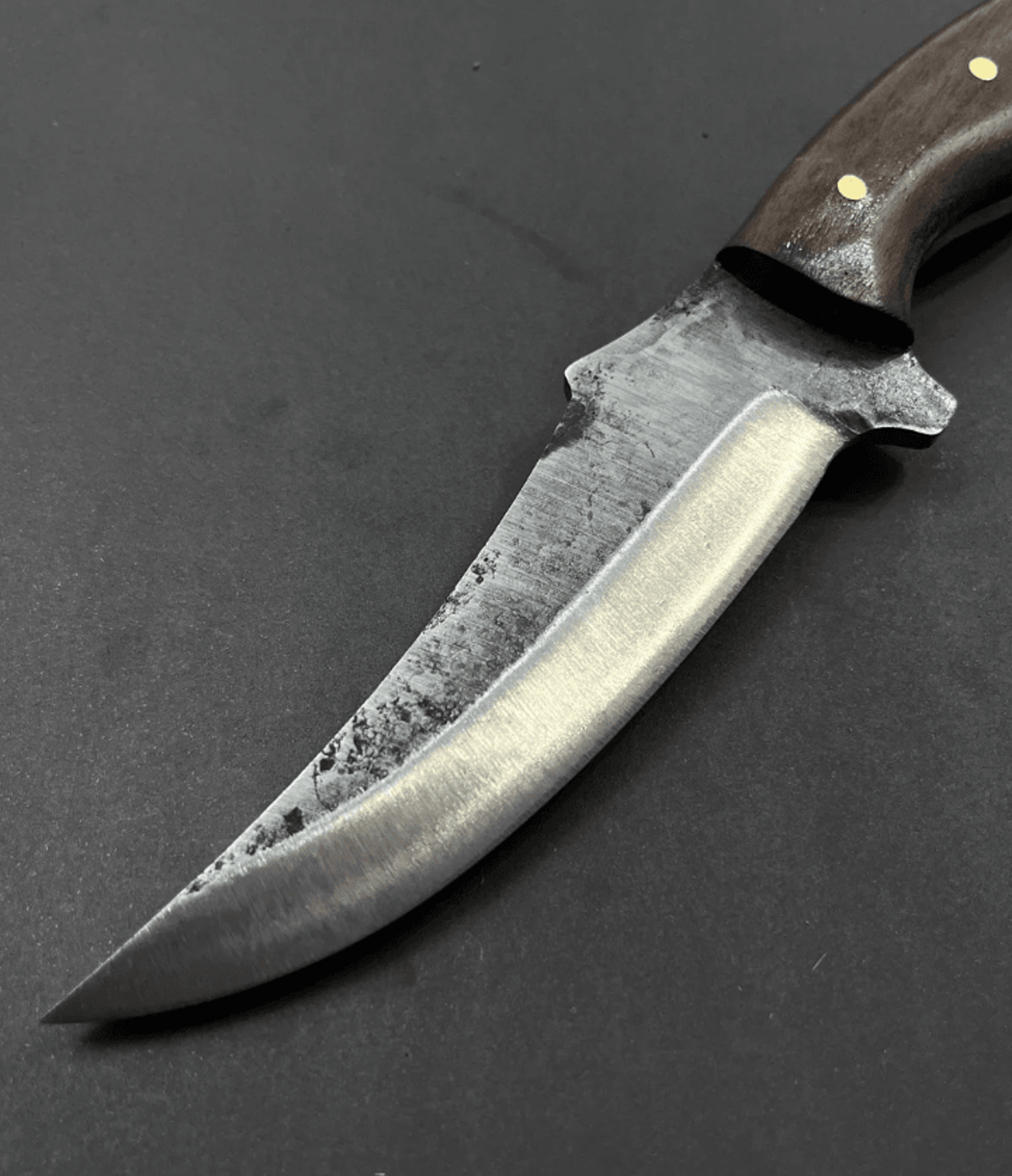 hand-forged 5160 steel bushcraft knife 10" | custom engraved hunting knife | outdoor survival blade
