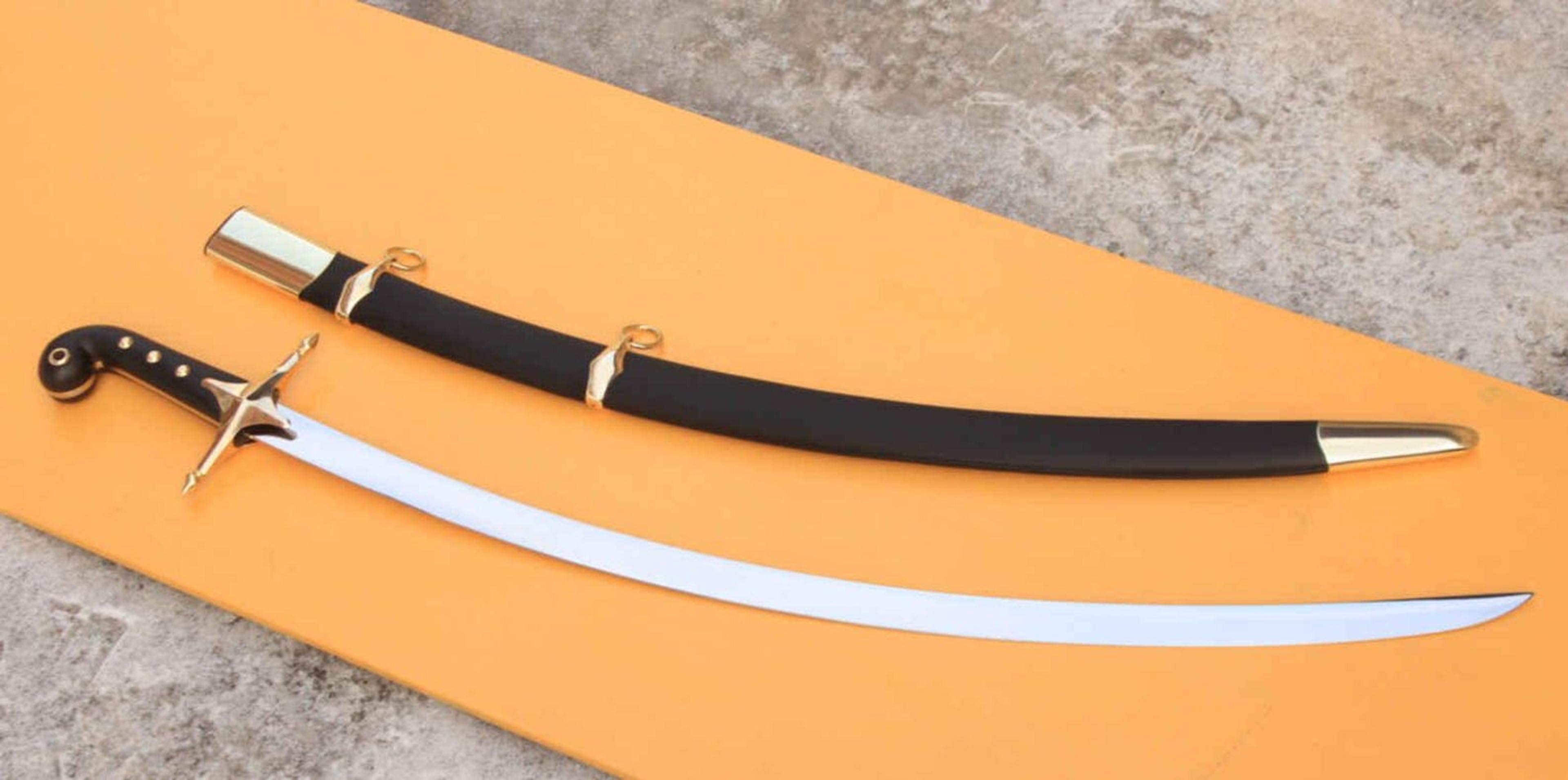 premium handmade ottoman shamshir kilij sword with scabbard display replica
