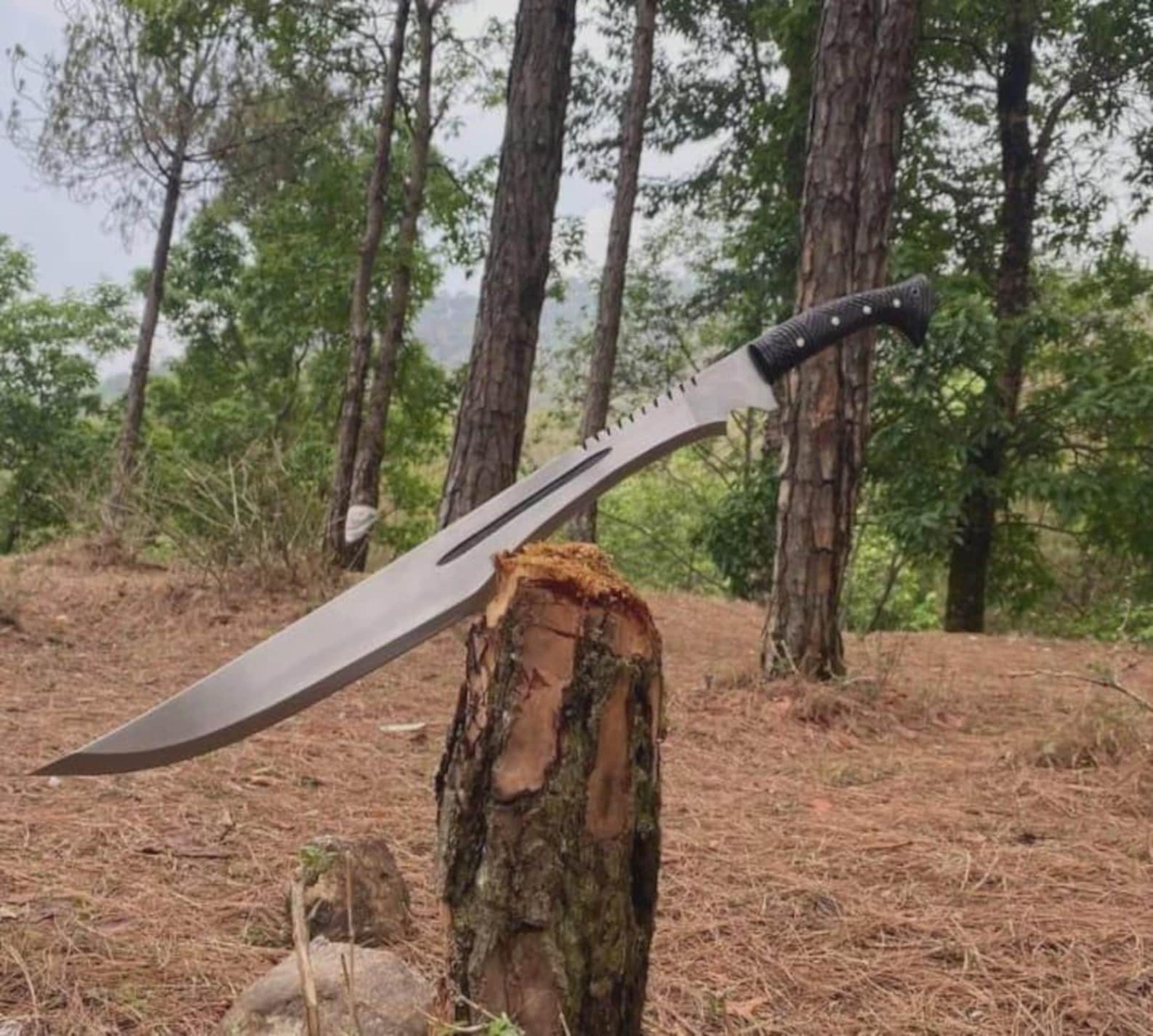 premium handmade collectible sword high carbon steel blade & rosewood handle