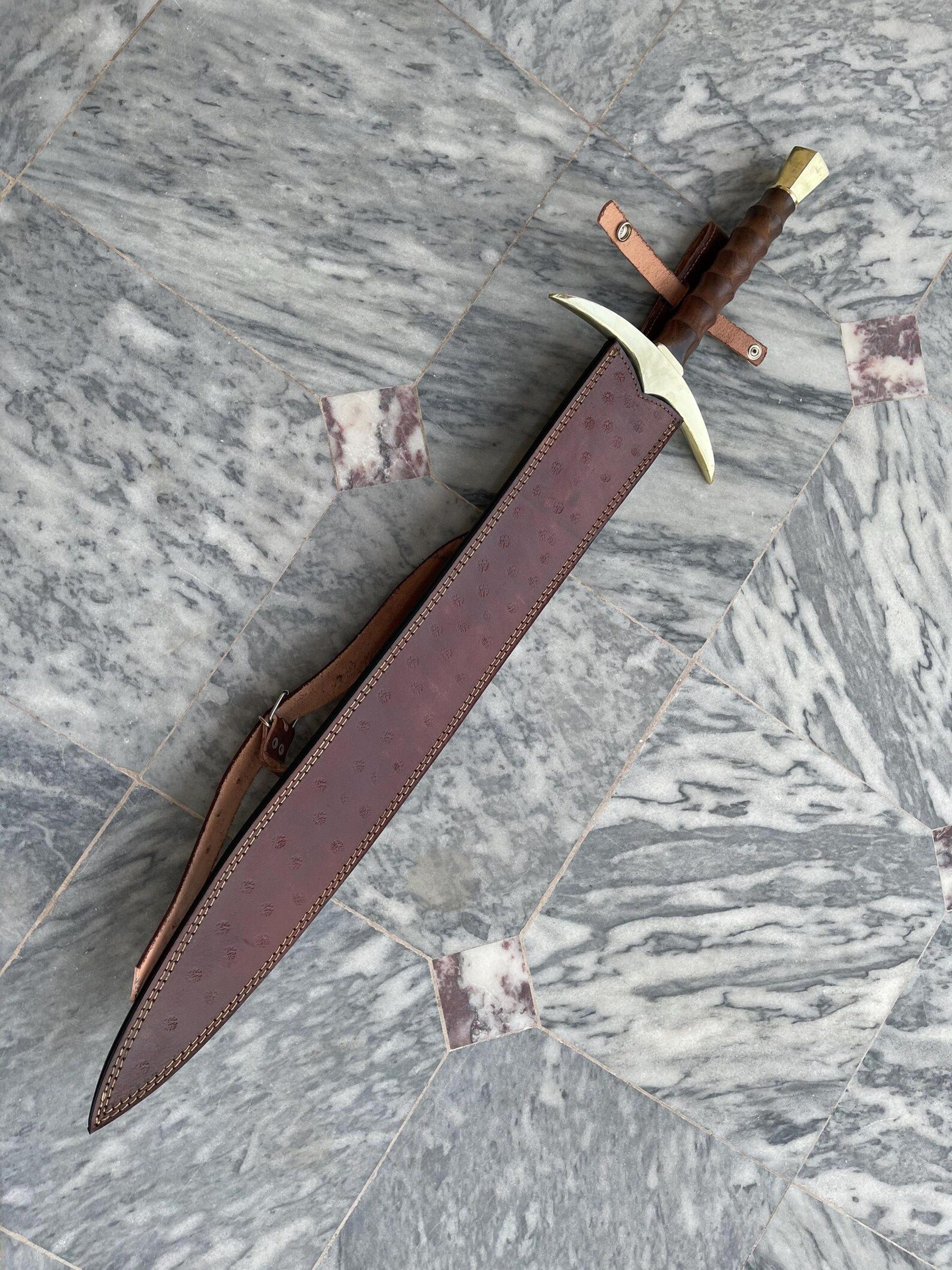 premium handmade damascus viking sword hobbit style medieval collector piece