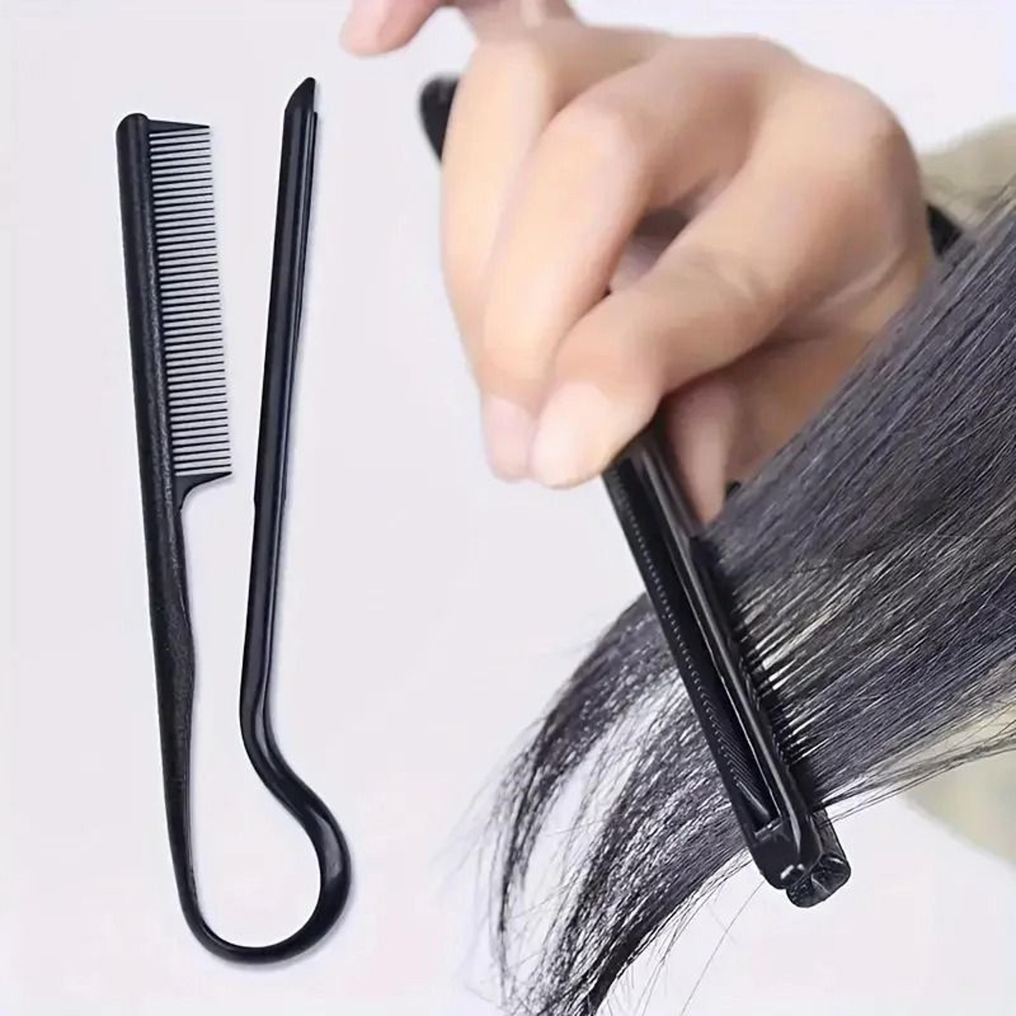 professional hair styling tool, v-comb straightening splint comb for messy hair and wigs