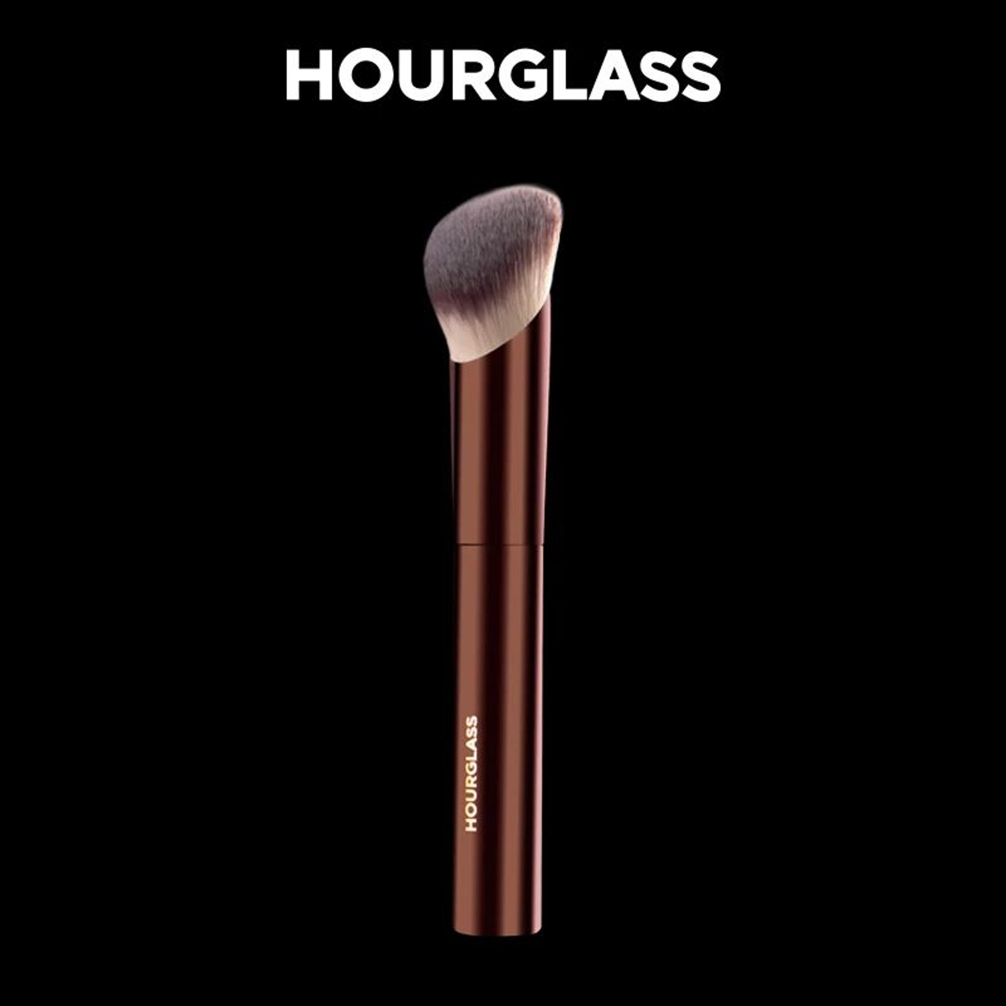 hourglass ambient soft glow foundation, vegan, soft fiber bristles for seamless liquid & cream application