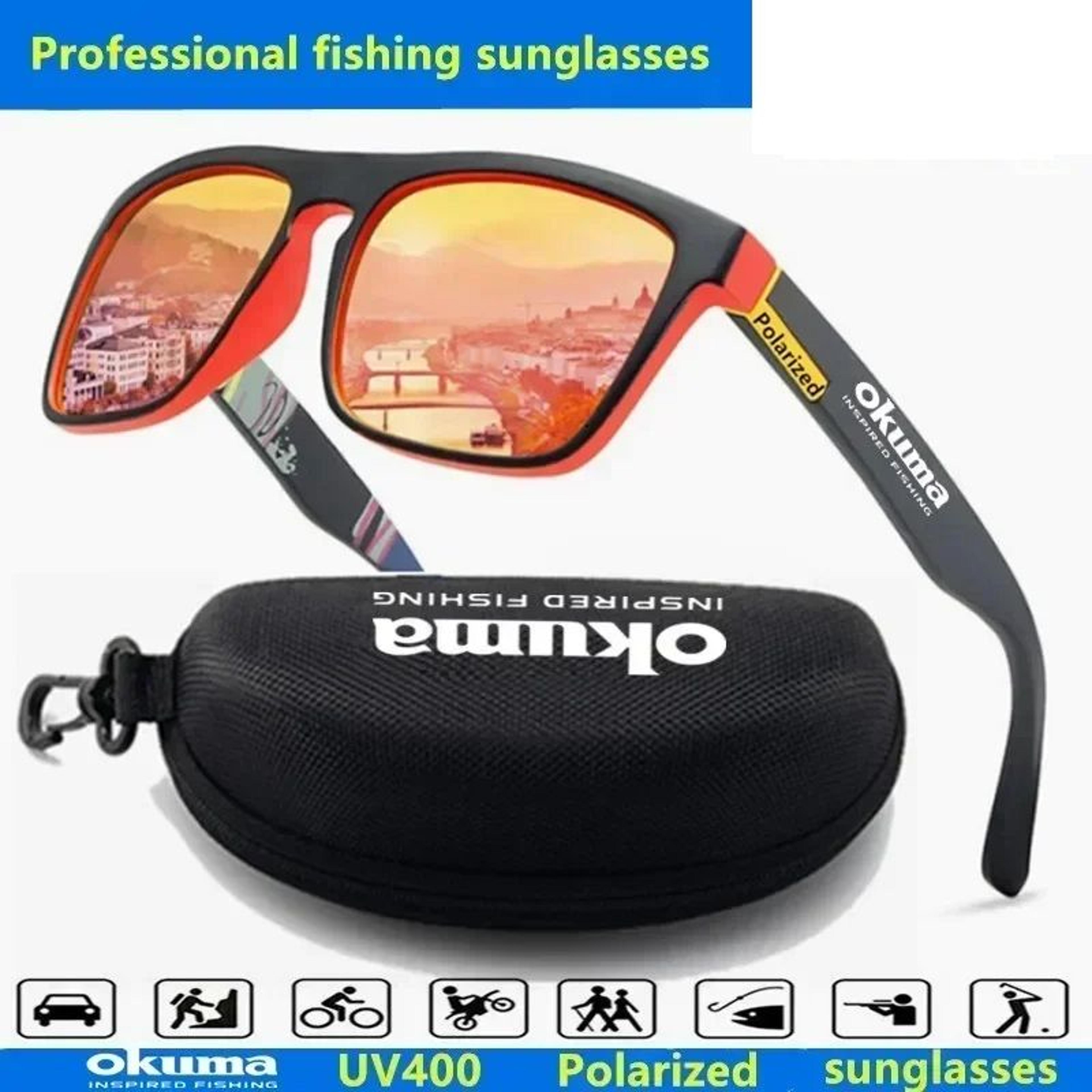okuma polarized sunglasses for men & women, ideal for outdoor activities like hunting, fishing, driving, and cycling