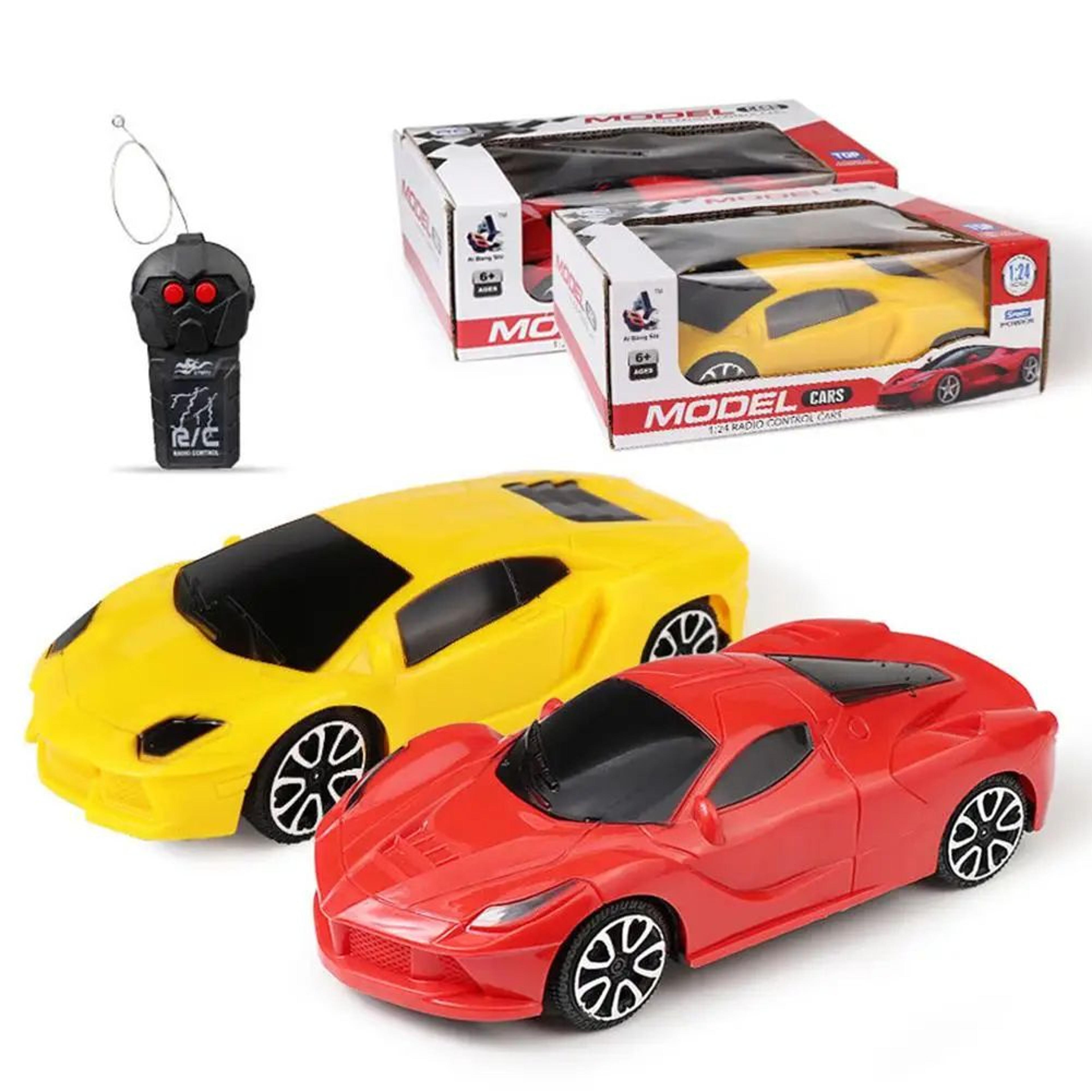 1pc simulation remote control car – electric 2-way rc sports car toy for boys & girls, random color perfect birthday