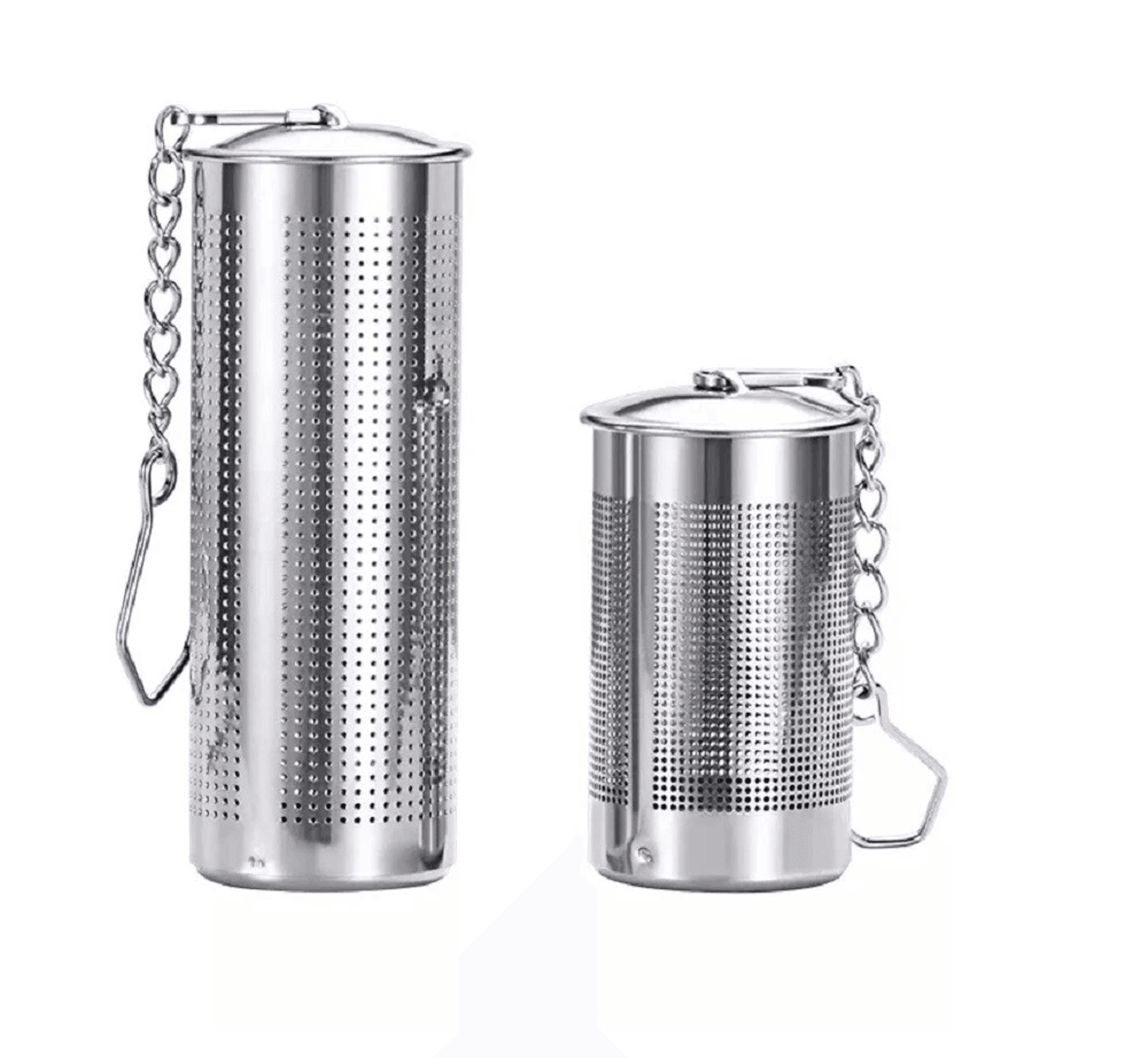 stainless steel tea infuser stainer, fine mesh ball with secure chain hook