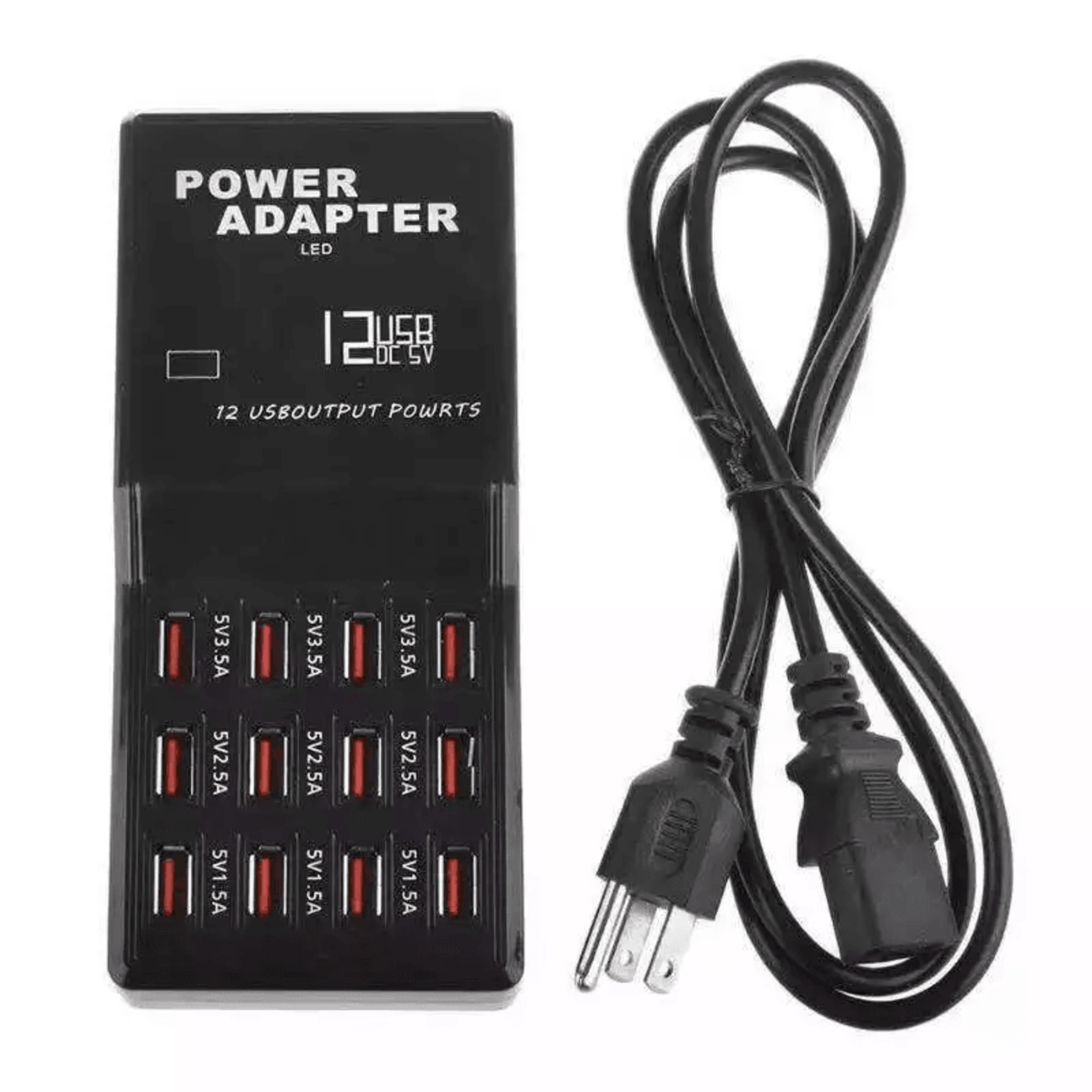 usb charging station hub organizer, fast desktop & wall cell phone charger for multiple devices, smart multi-port