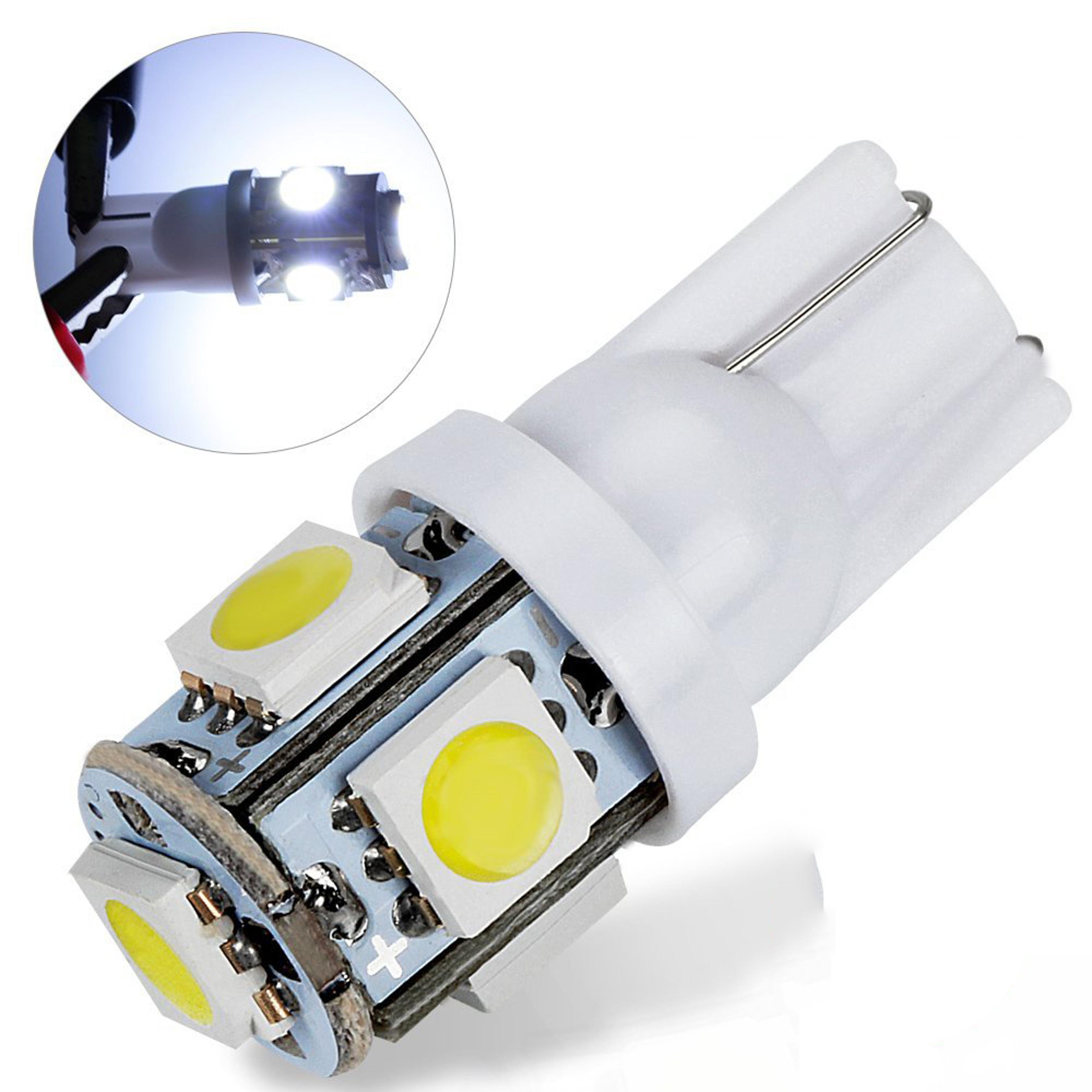 led 168 194 car bulbs 12v amber white smd side lights