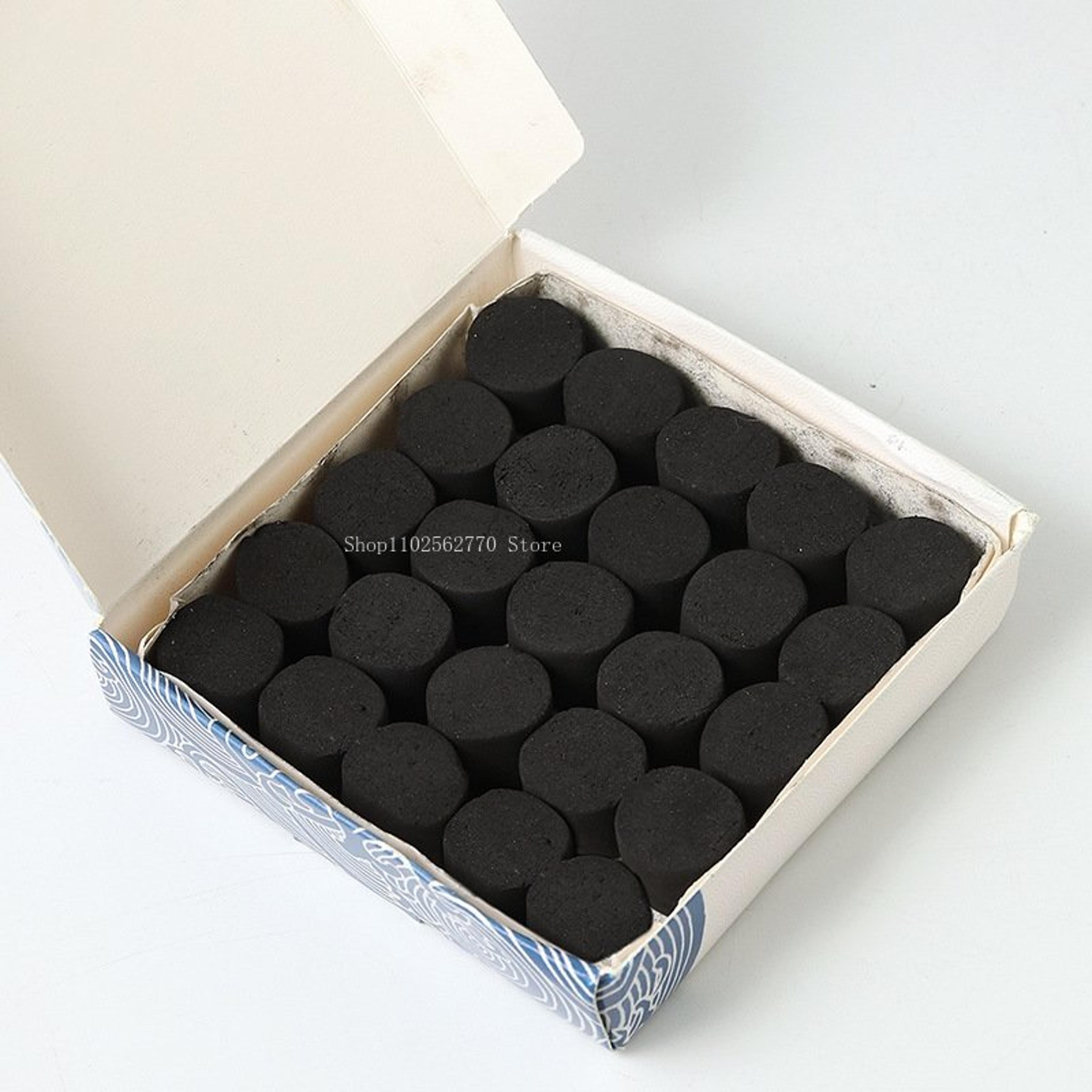 25pcs boxed incense carbon group, diy household indoor fireproof air hand smoker, hand warmer & buried carbon supplies