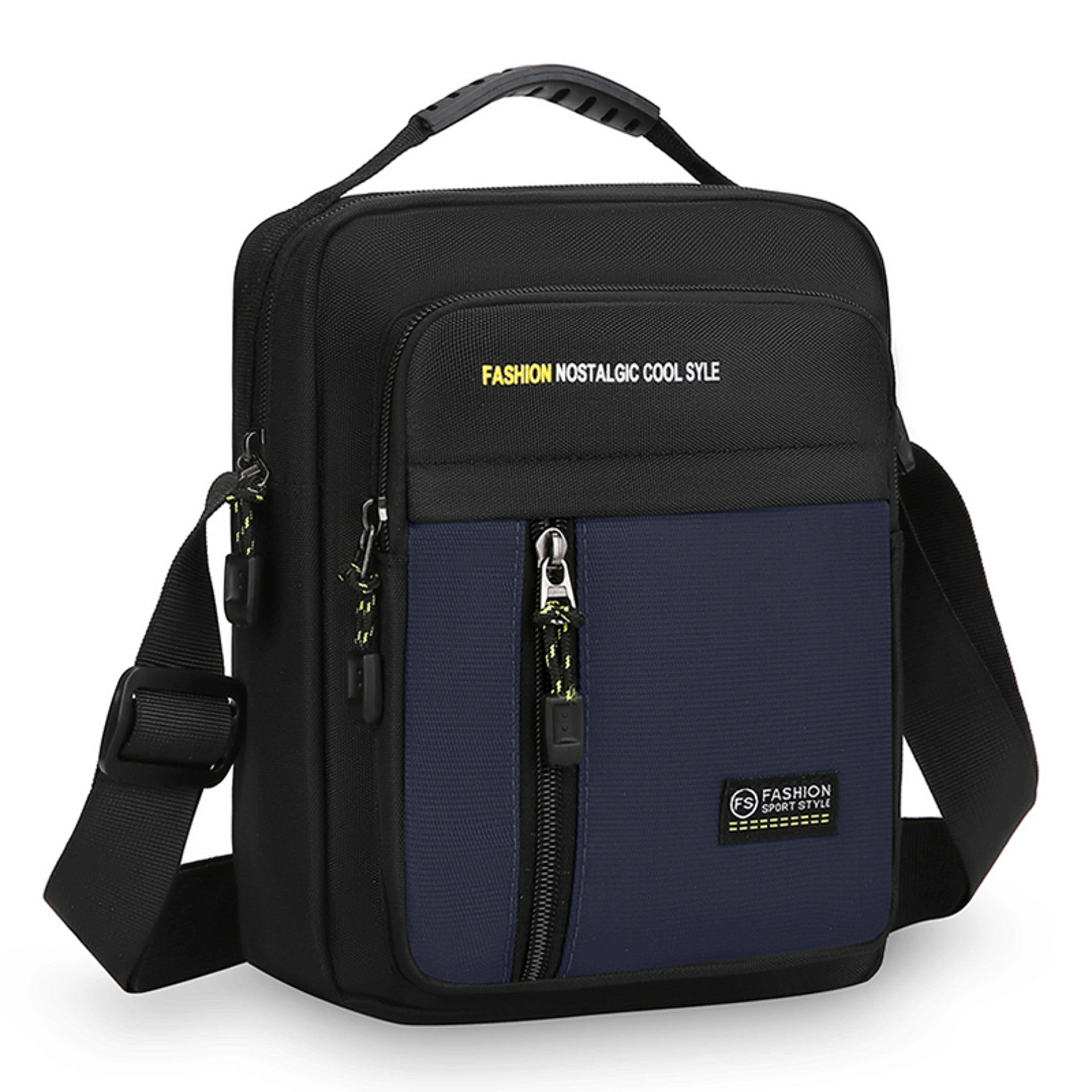 crossbody travel bag men's Sling Bag Bag Waterproof Short Trip Chest Bag Pack for Men Black The Mens Crossbody Travel Bag Kiyazu combines sleek design Stylish Mens Crossbody Bag, Large