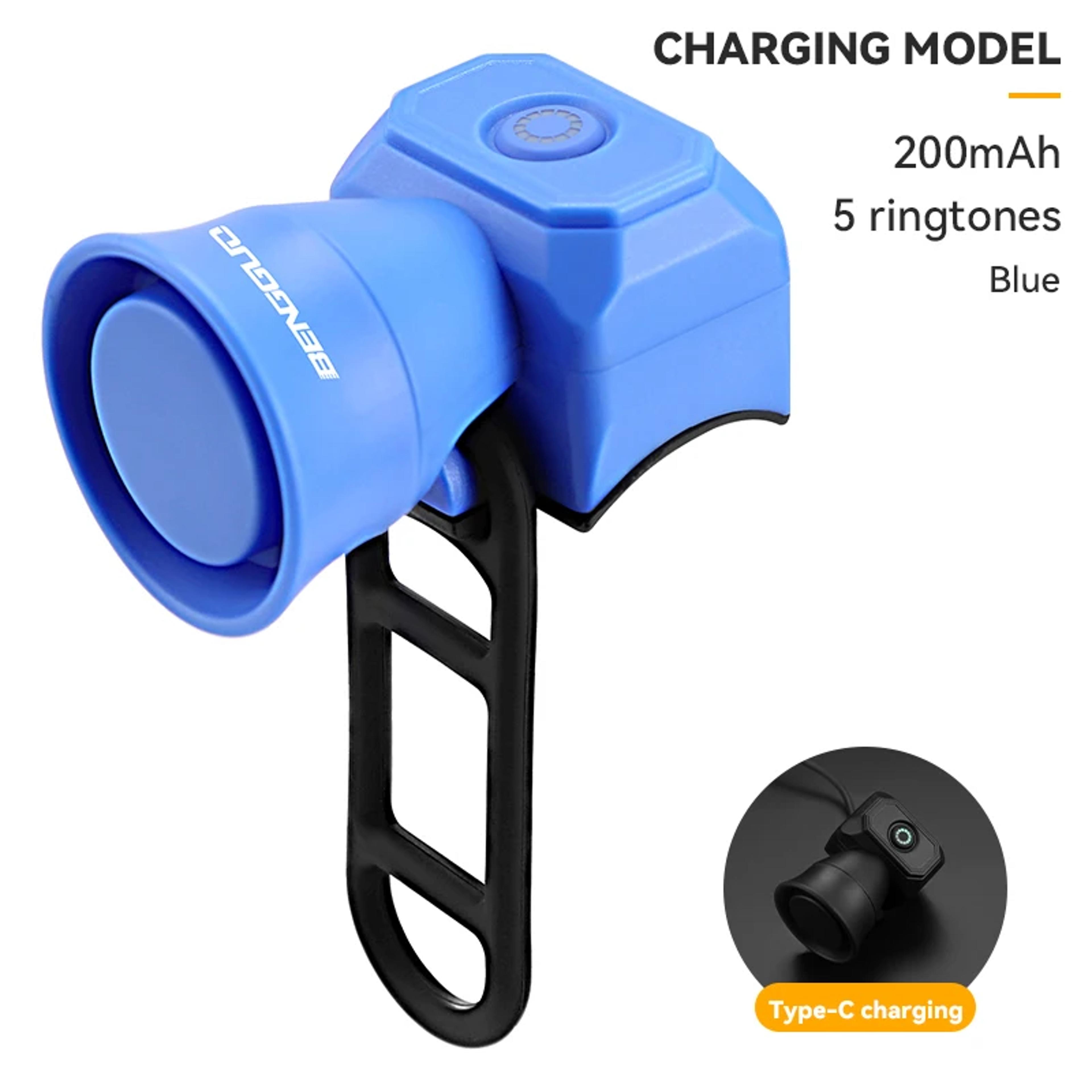 electric horn for bicycle Horn, Blue remote controlled bike alarm and horn by Ariel Rider Ebikes Electric Bike Horn 120dB Loud