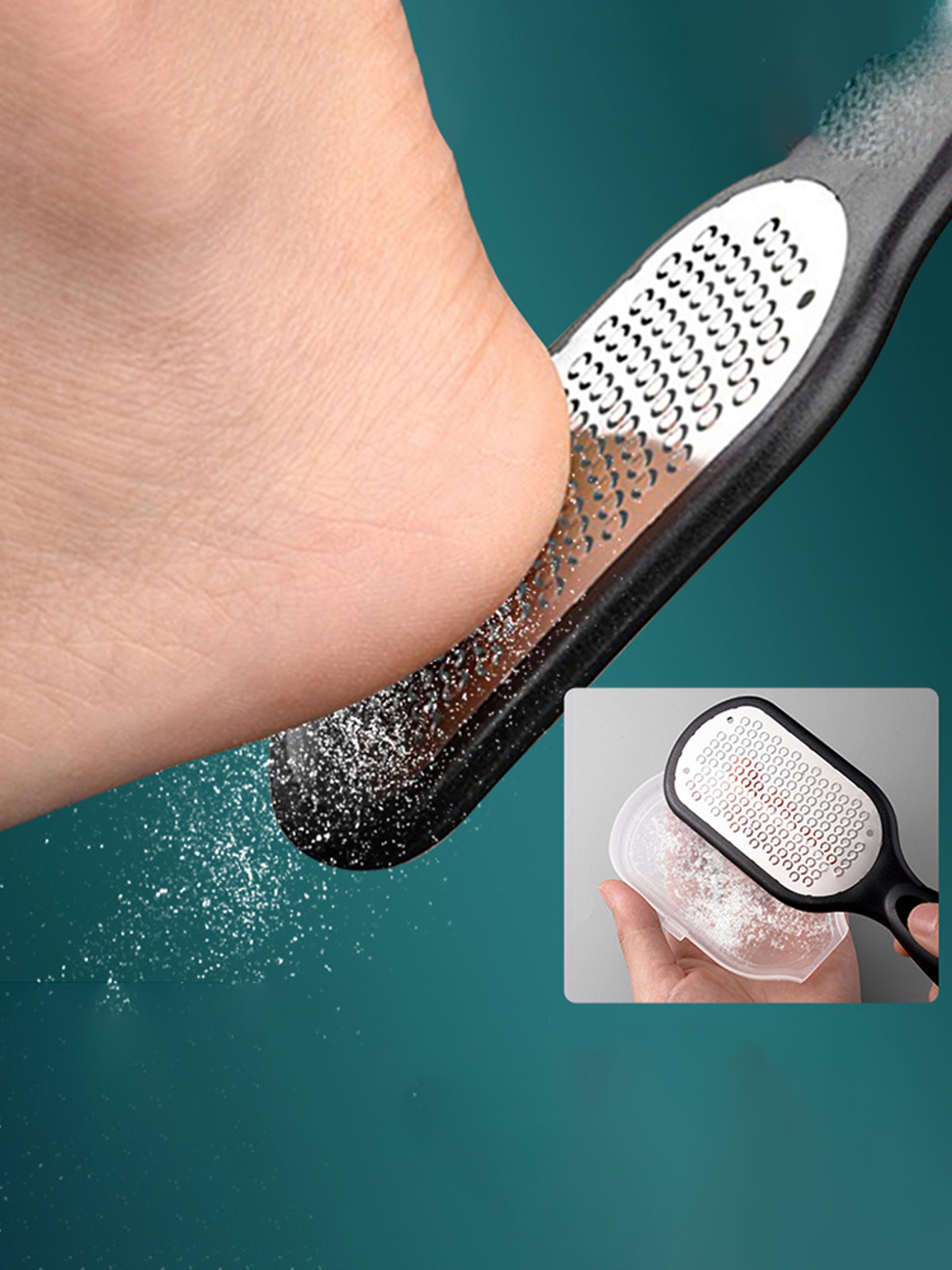 professional stainless steel foot file,heavy duty callus remover and dead skin removal tool for smooth heels and feet