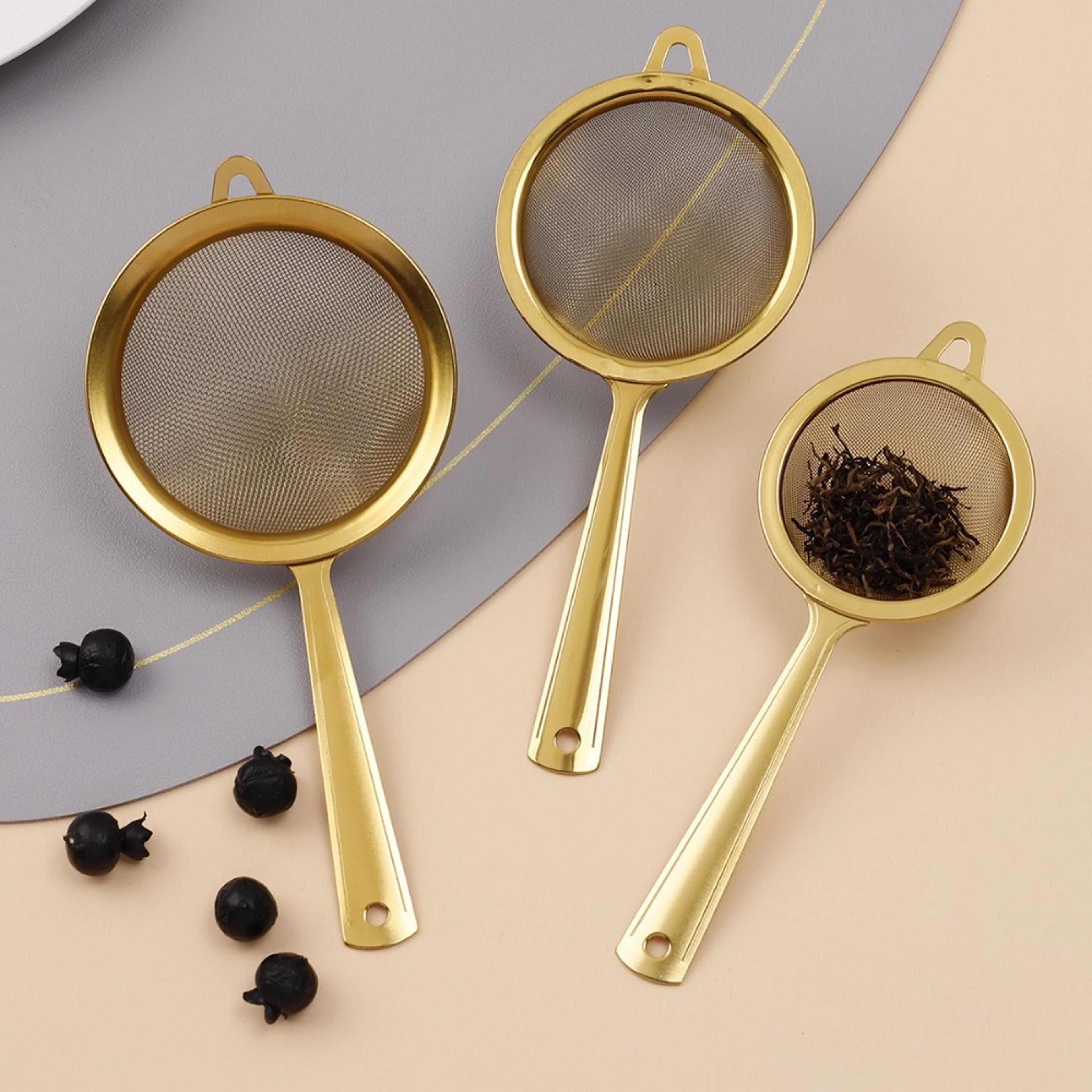achieve clump-free perfection: stainless steel matcha sifter with very fine mesh, rust-proof, easy to clean kitchen