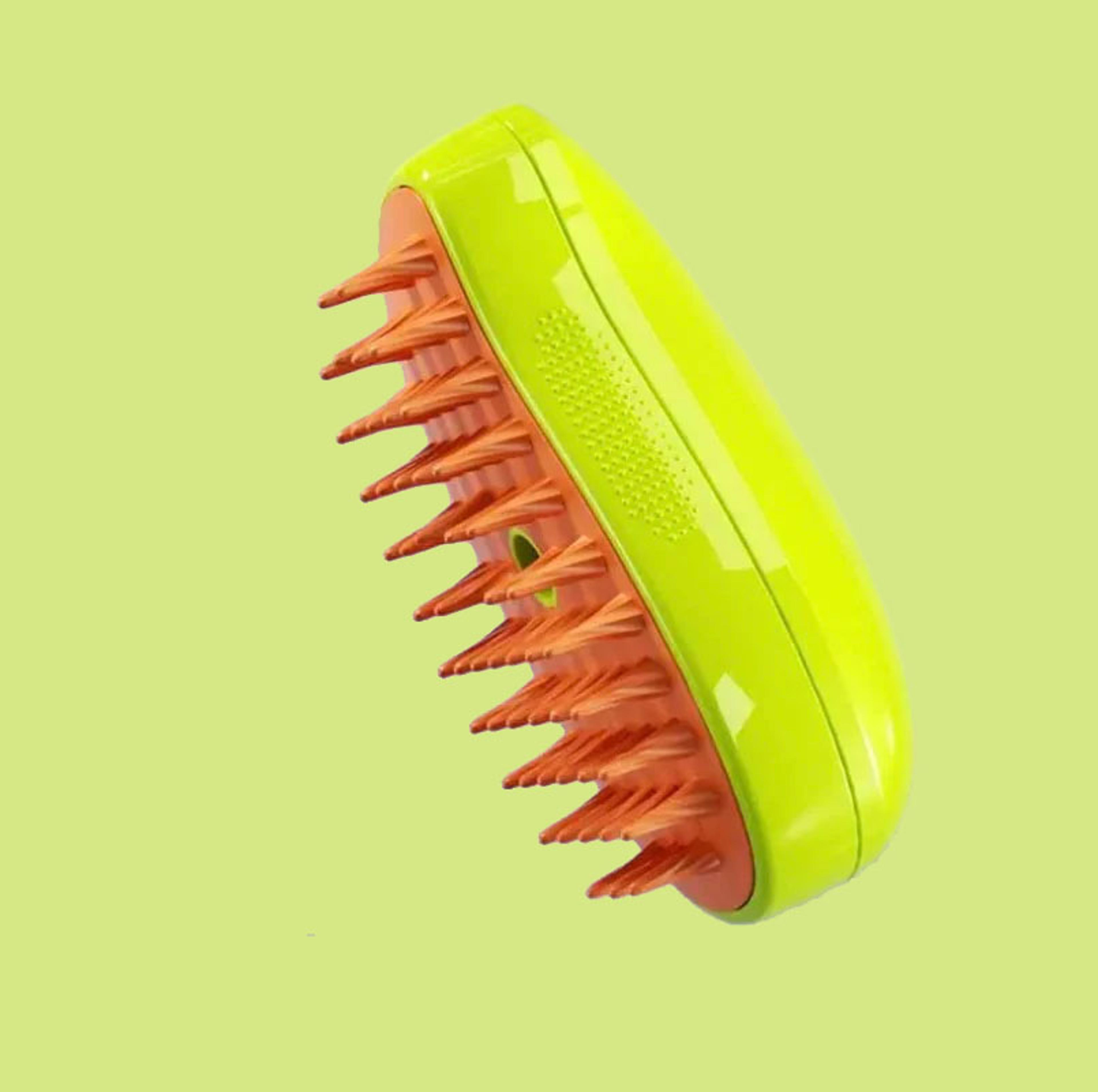 3-in-1 electric pet grooming brush with steam massage sprayer for dogs & cats