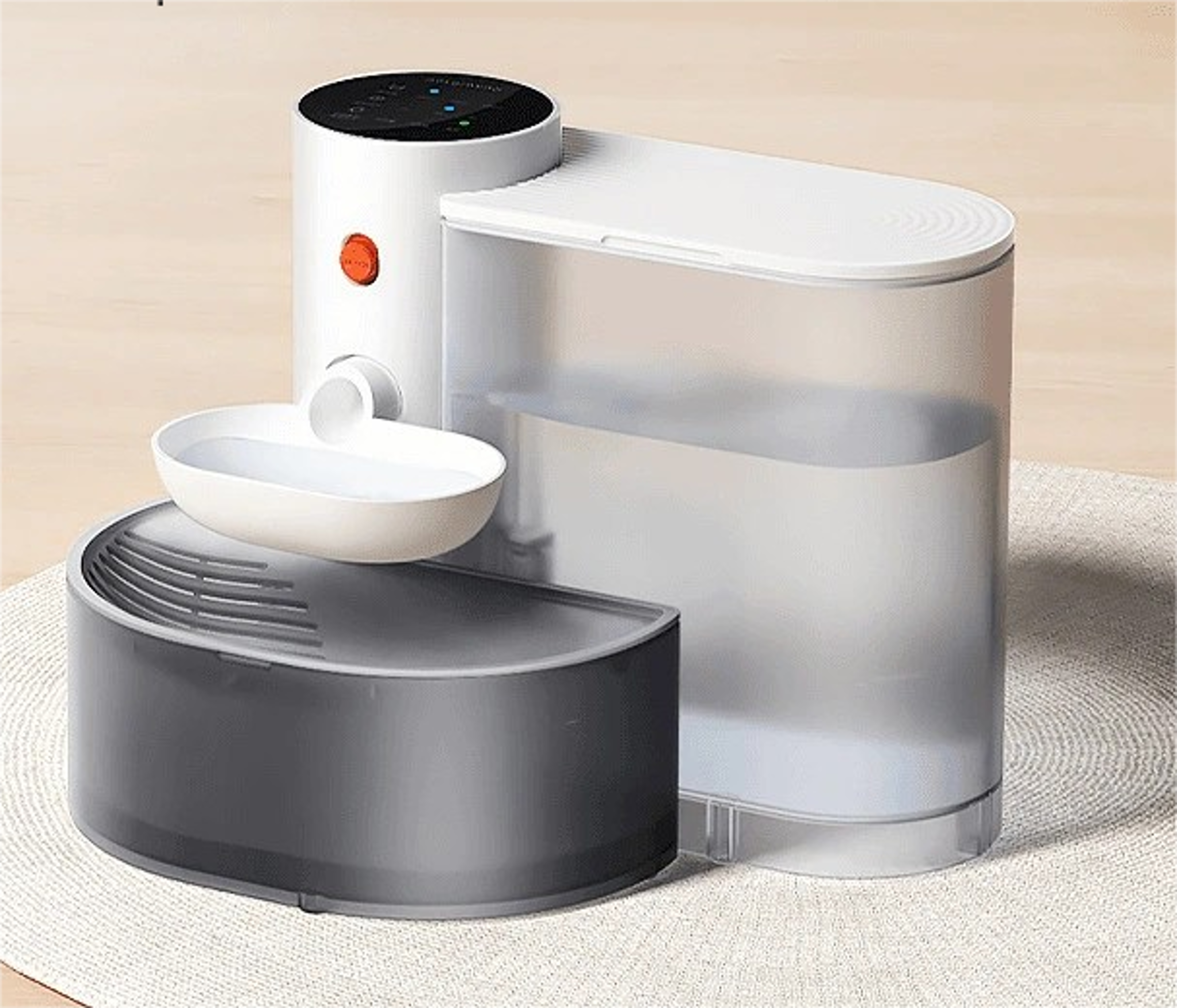 dog and cat water dispenser, automatic water feeder for pets, running water charging pet fountain