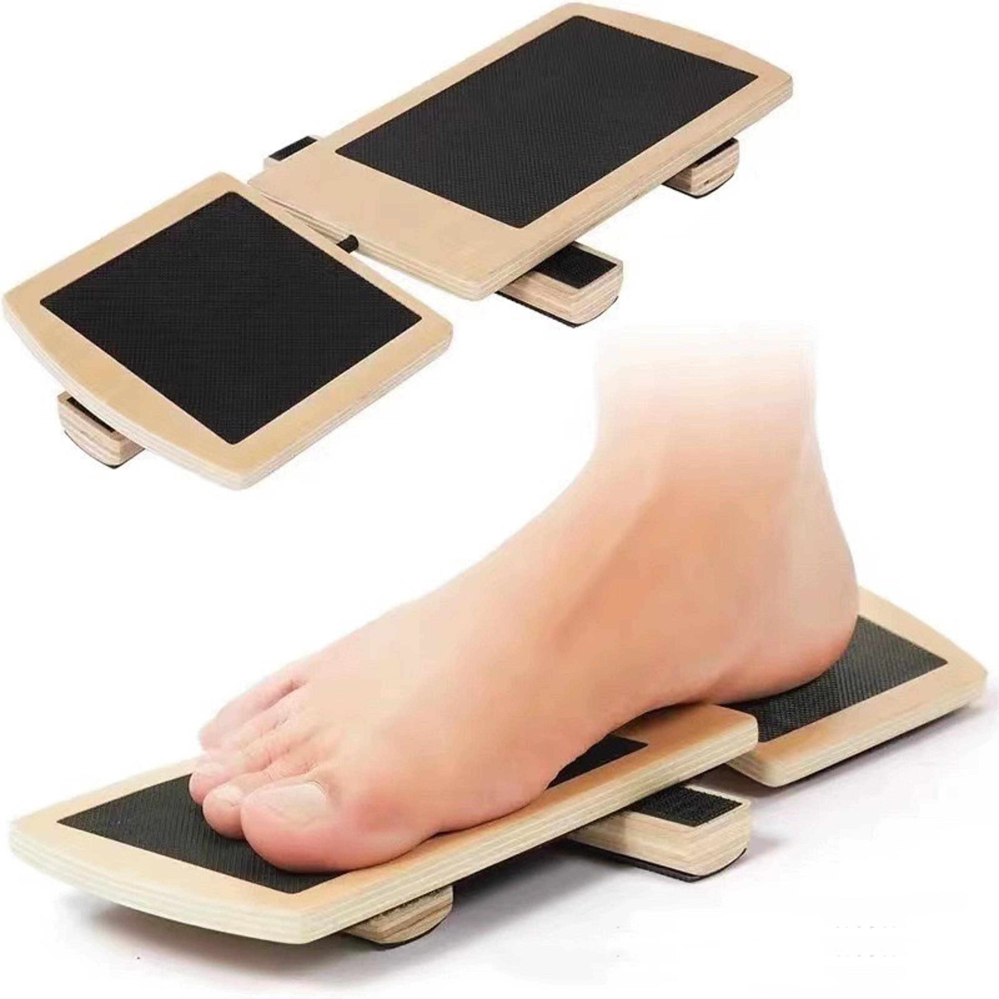 ankle stretcher single leg, wooden balance board proprioception training, anti slip ballet home gym