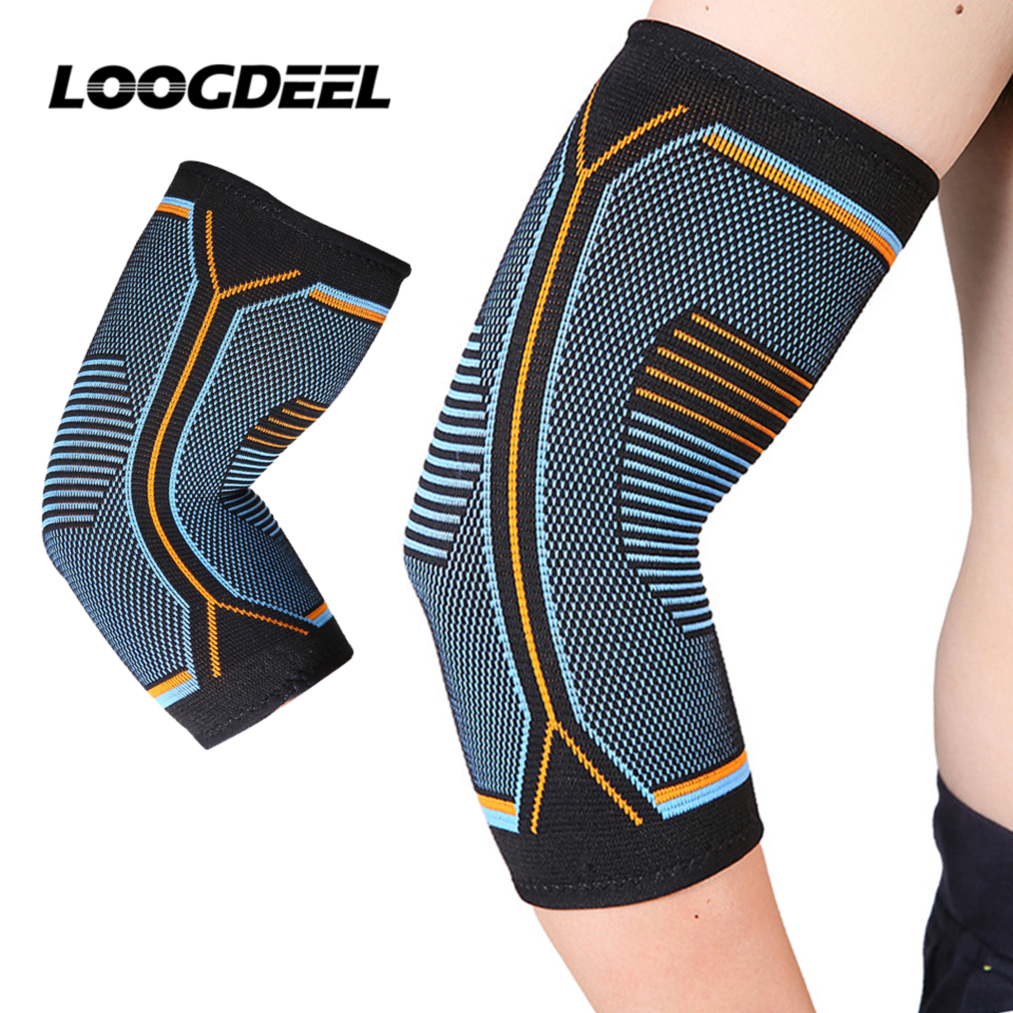compression support elbow brace for sports knit weightlifting reduce tennis golfer elbow pain relief