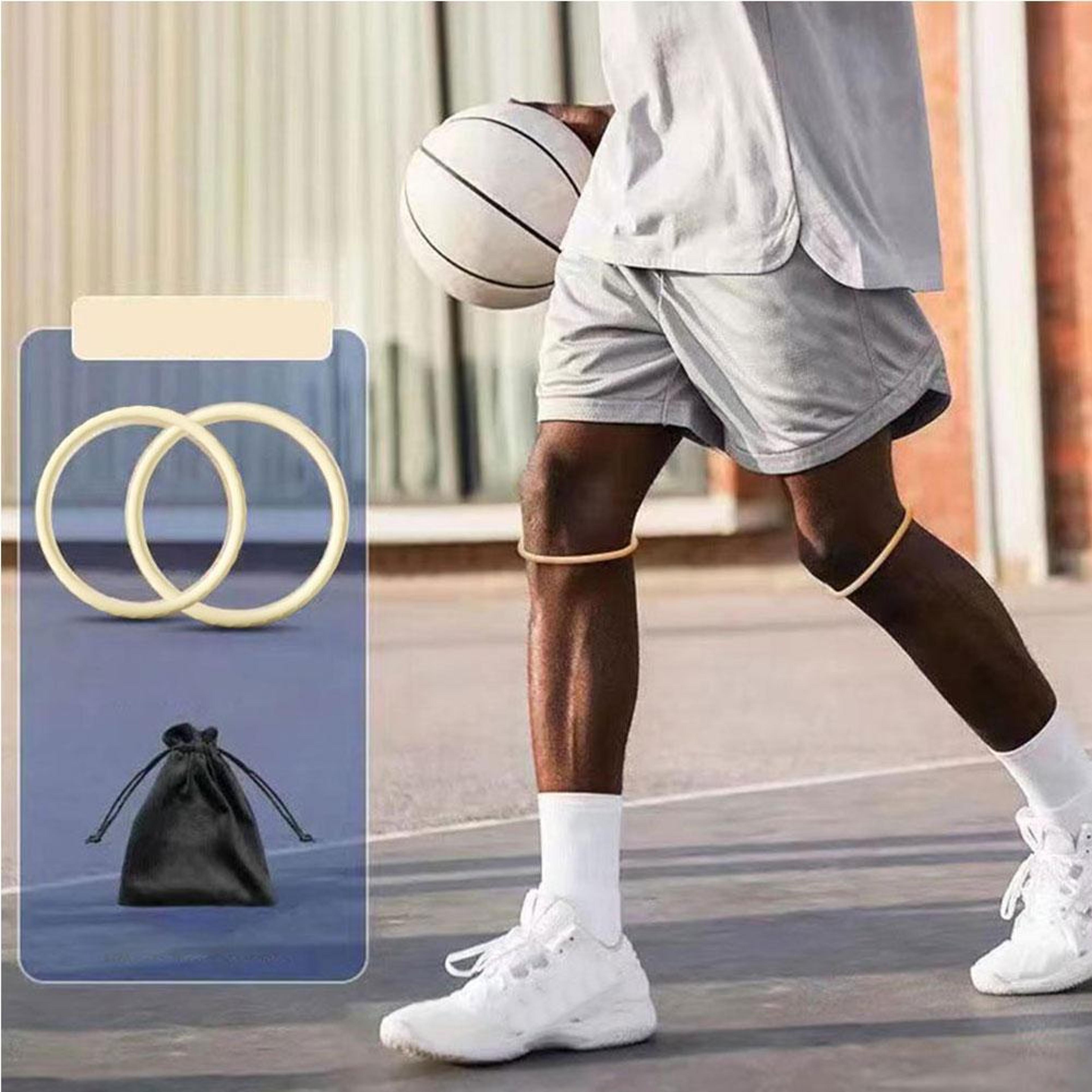 basketball stabilizer brace silicone band, patella tendon knee strap for pain relief, elasticity fixed protection