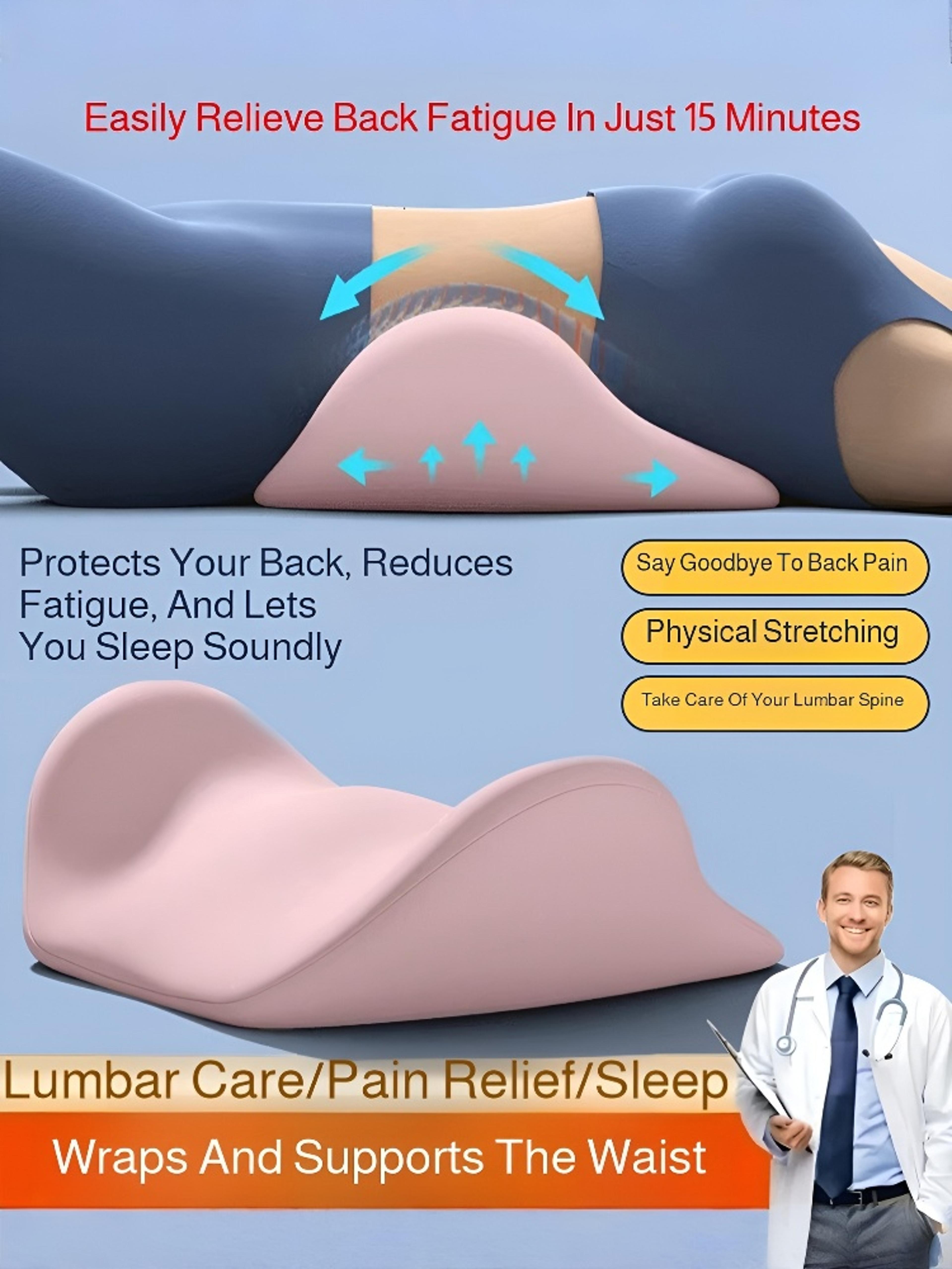 lumbar support bed cushion, ergonomic lumbar pillow, sleeping lumbar pillow cushion, lumbar protrusion sleep special