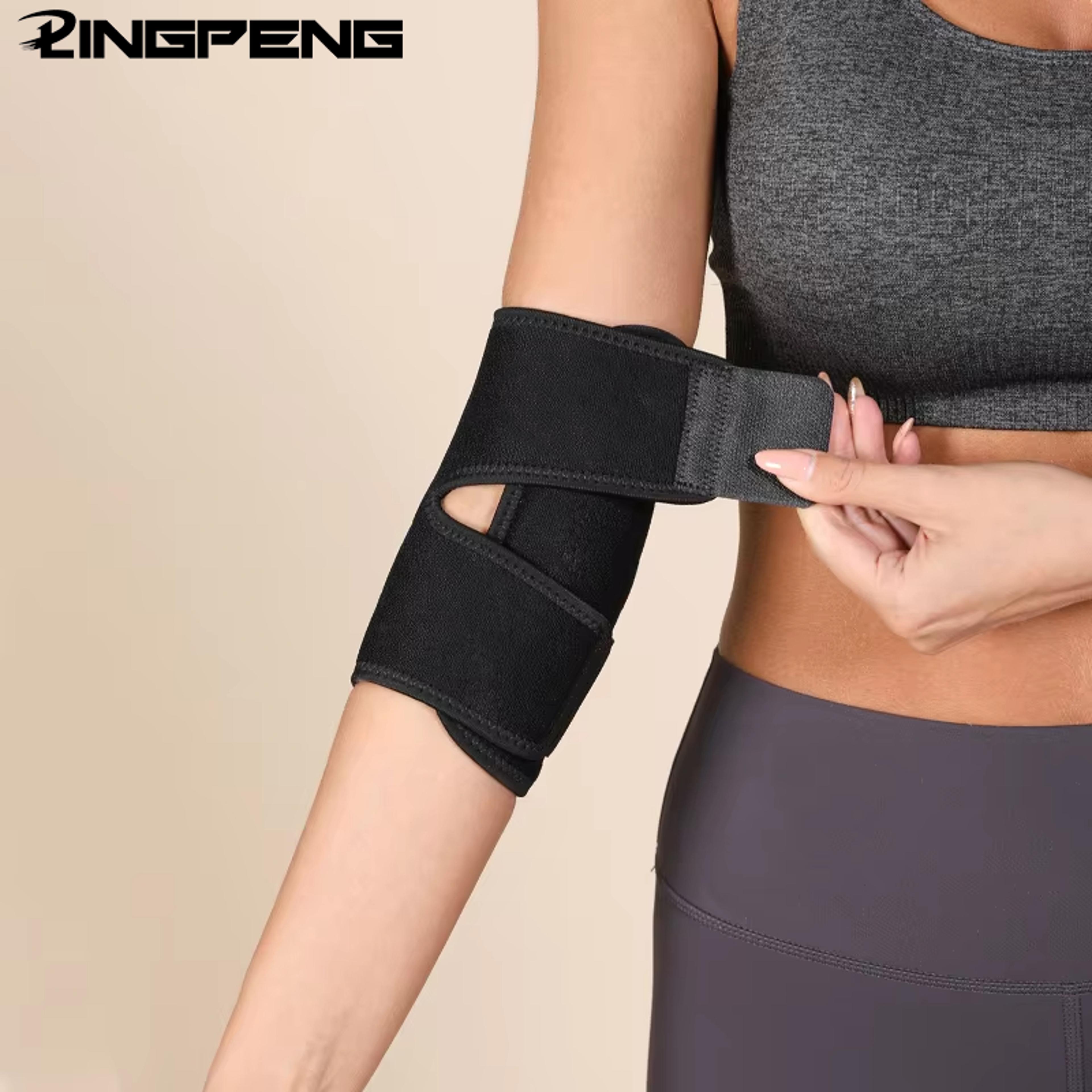 elbow support sleeve for tennis elbow, fitness compression brace, tendonitis treatment and golf pain reduction