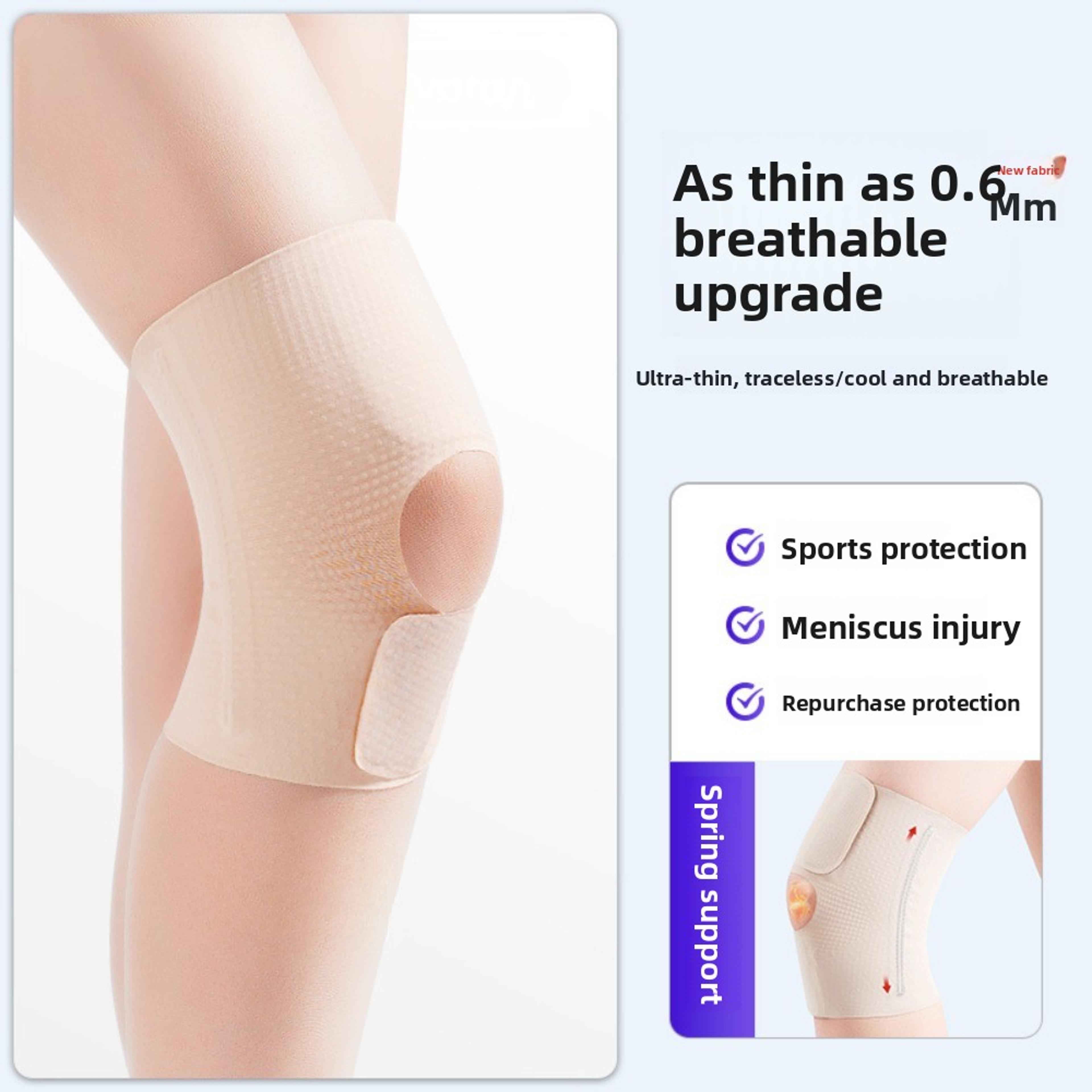 japanese sports thin meniscus knee pads, fixed knee support, running spring protection, ultra-thin breathable non-slip