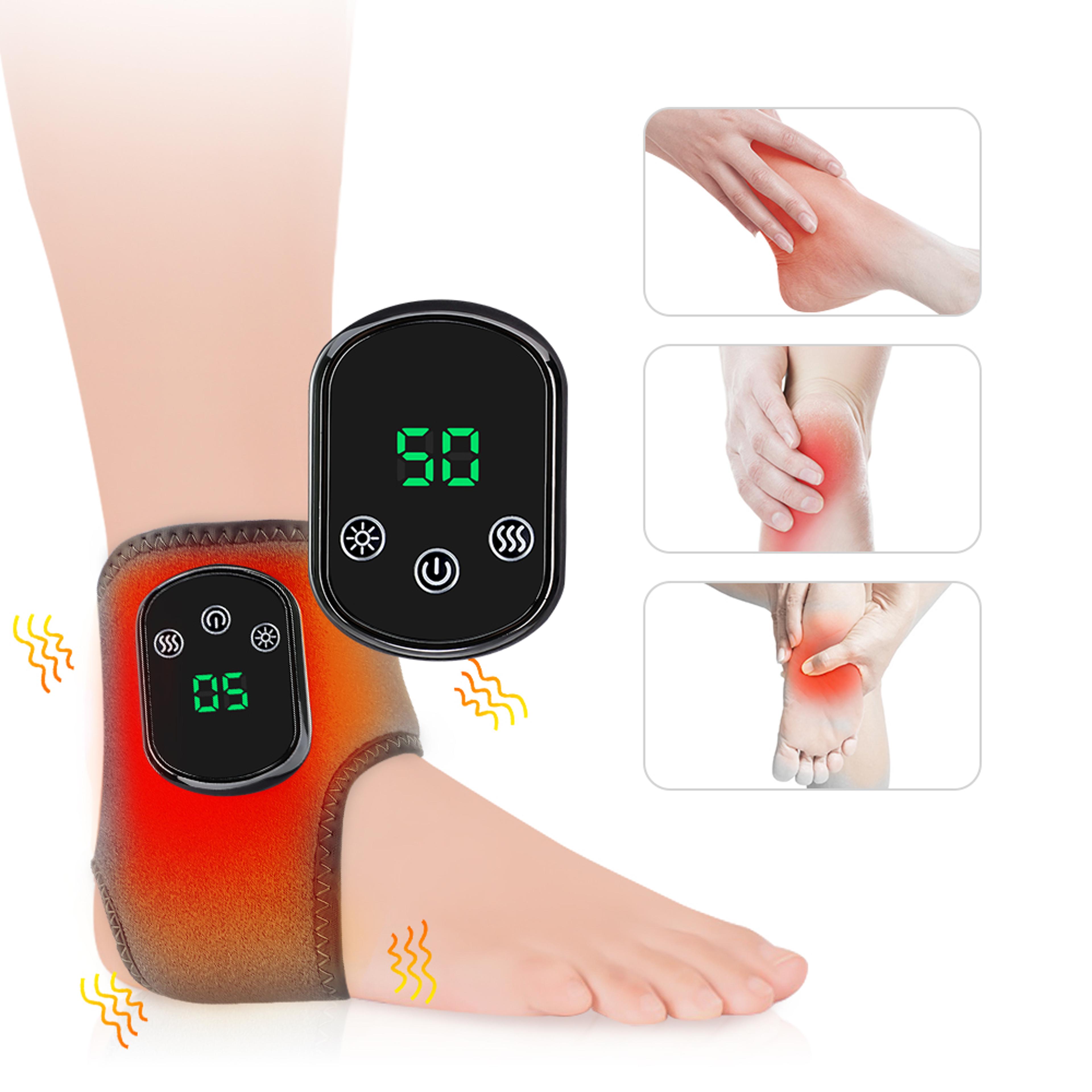 ankle massager, electric foot massager, warm hot compress, vibration relaxation, ankle brace, joint sprain support
