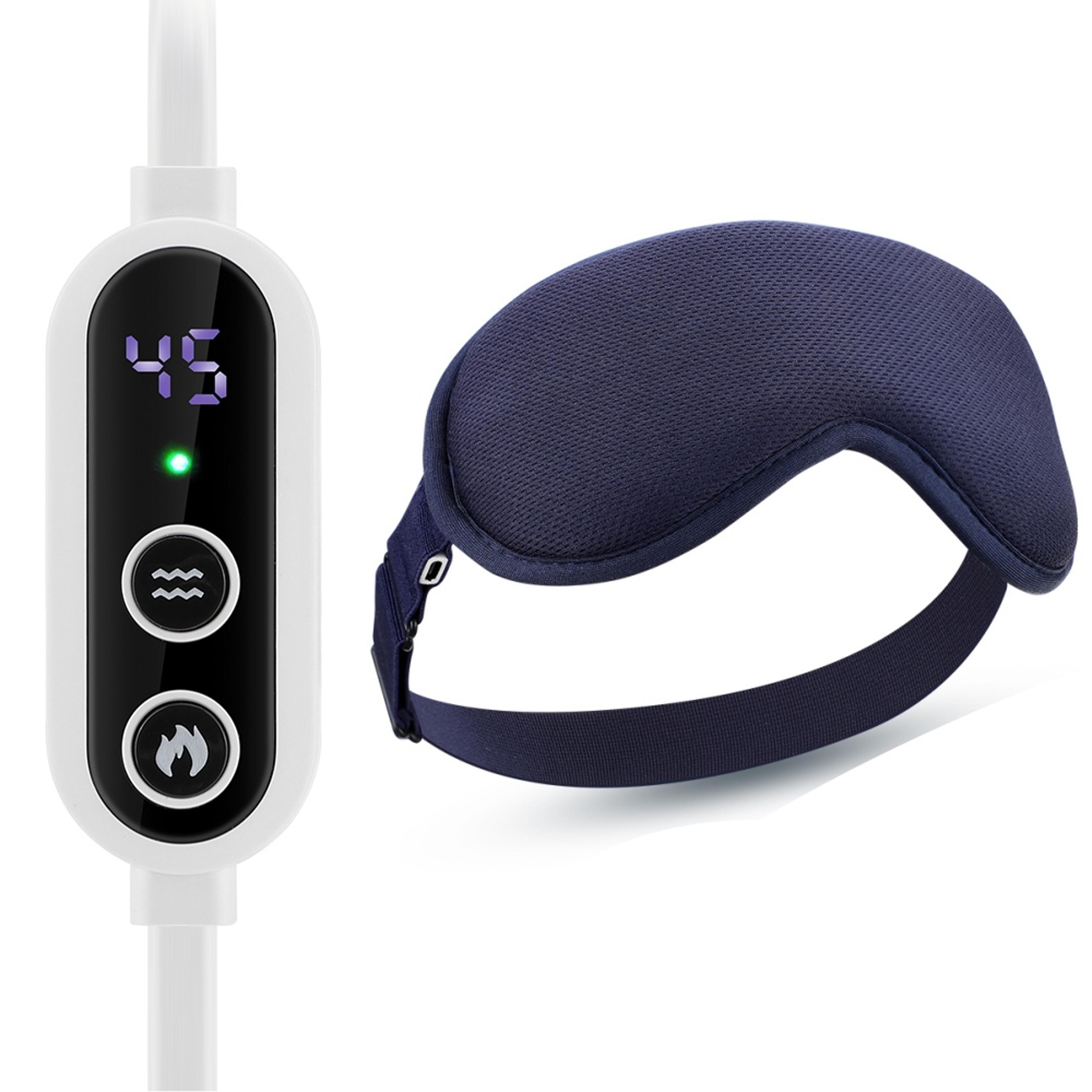 vibration heated eye mask usb charging, relieve eye fatigue warm sleep shade, dry eyes massage eye mask for home office