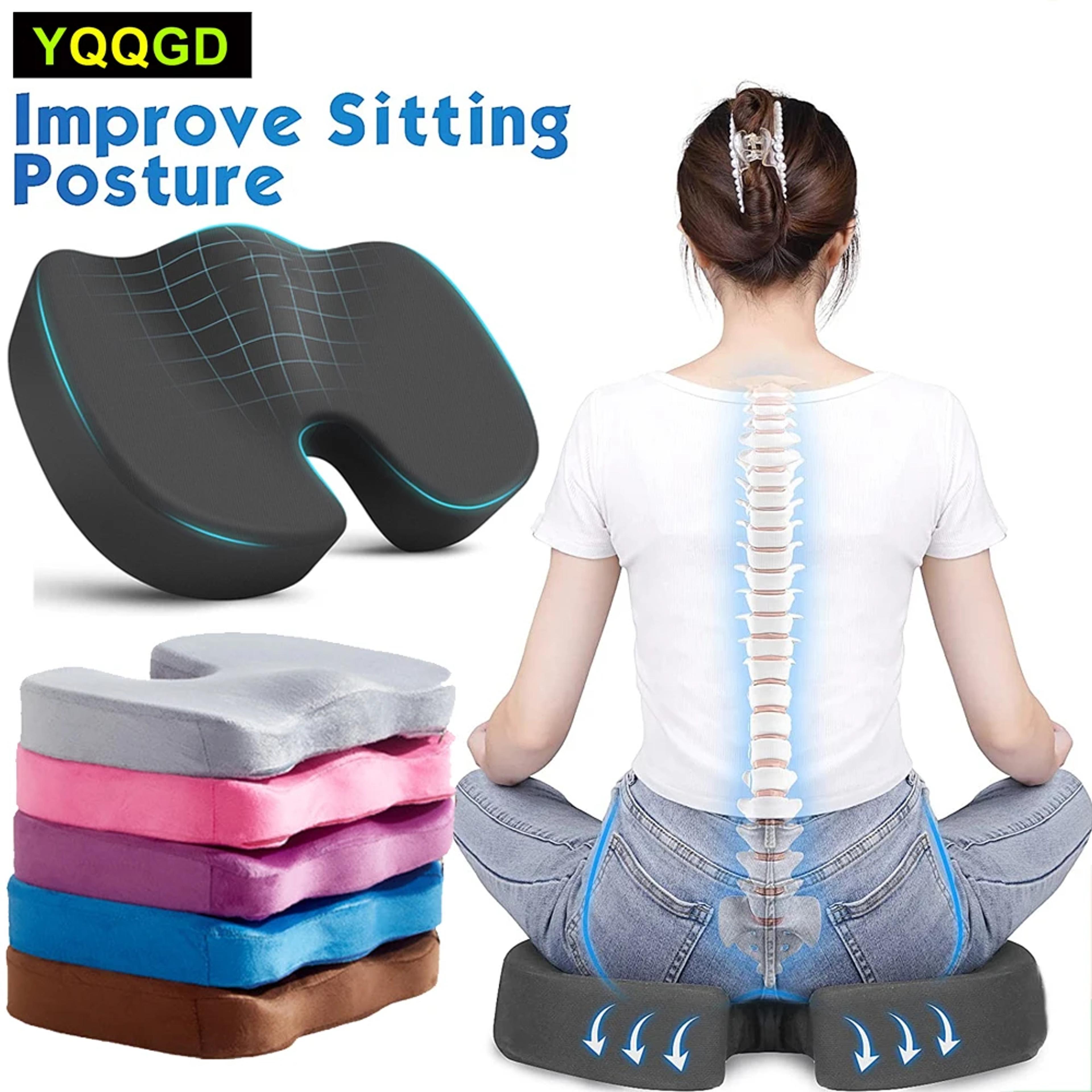 coccyx orthopedic memory foam u seat, office chair cushion, massage cushion pad for car & chair