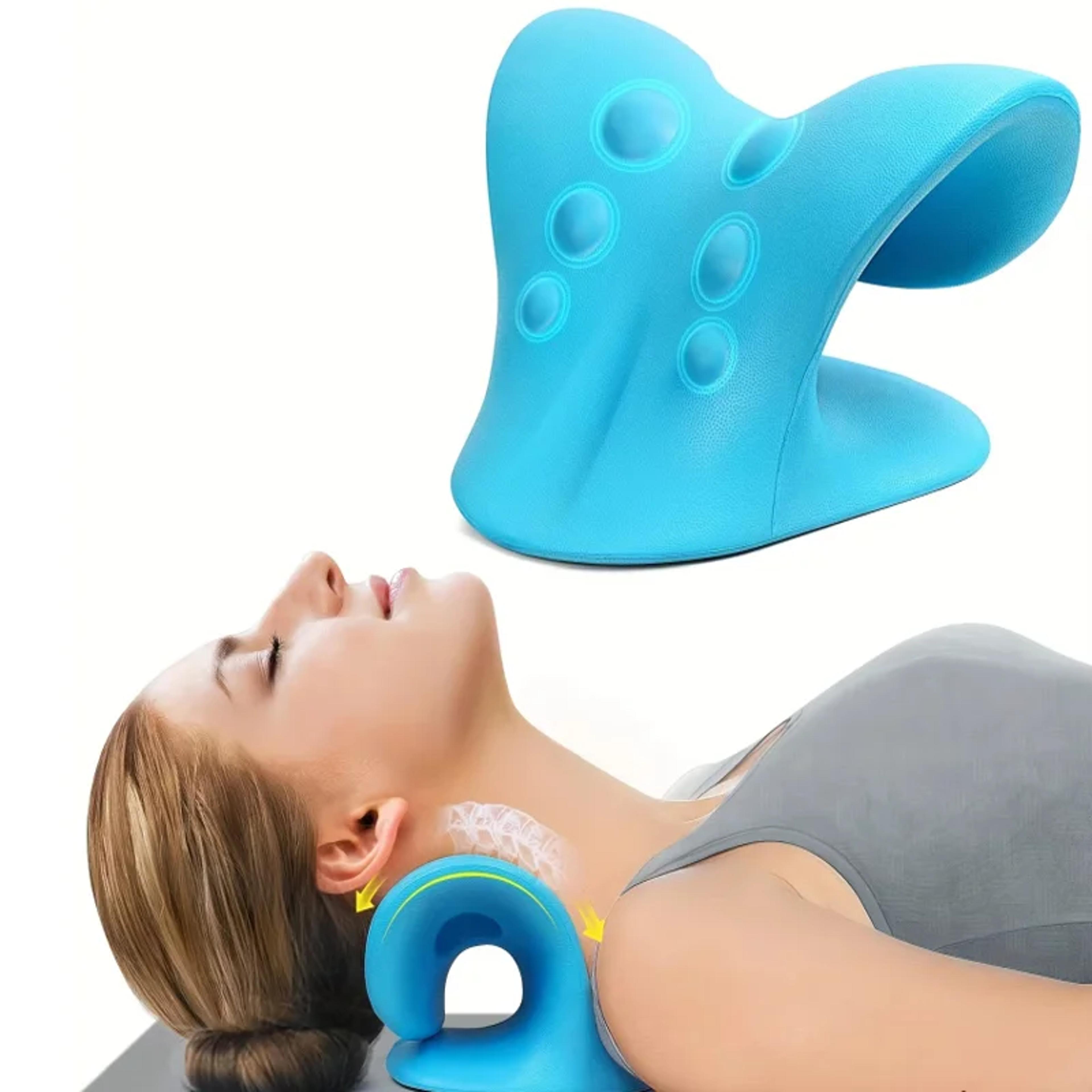 cervical spine, neck, muscle relaxation, shoulder stretcher, massage pillow, traction device, stretch, posture corrector