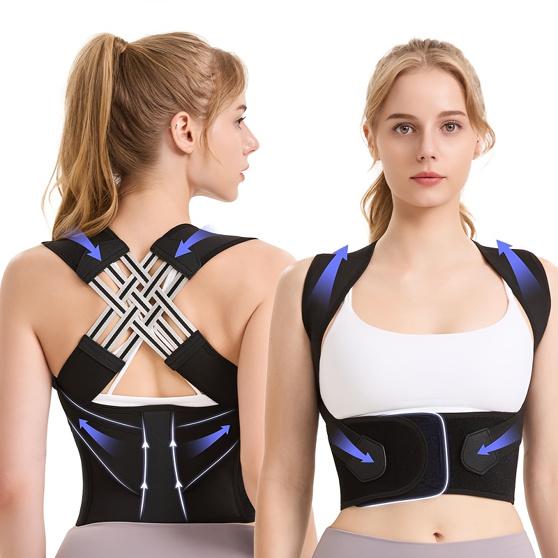 Adjustable posture support belt for upper back and shoulders worn under clothing