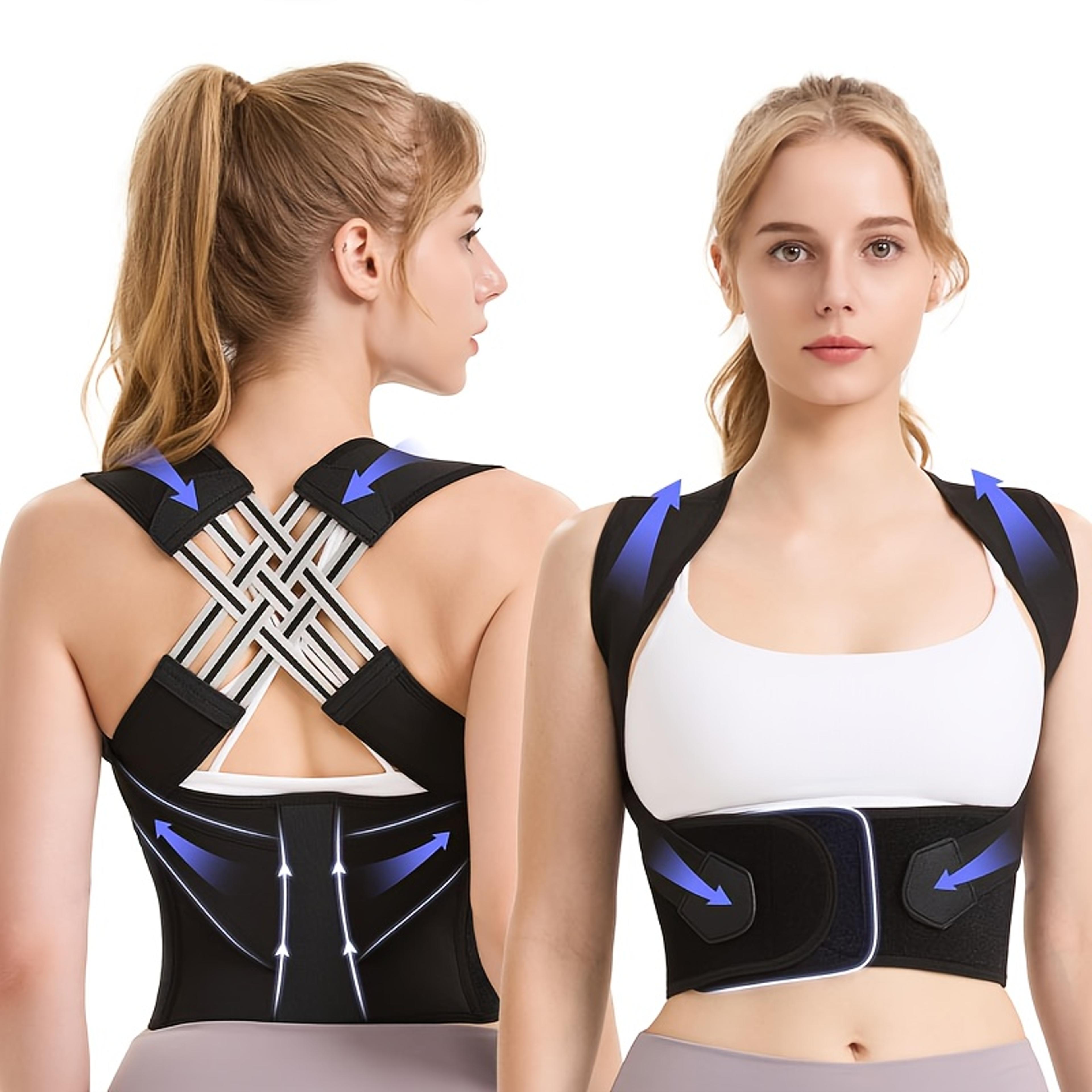 women men prevent slouching, adjustable back posture corrector belt, relieve pain posture support