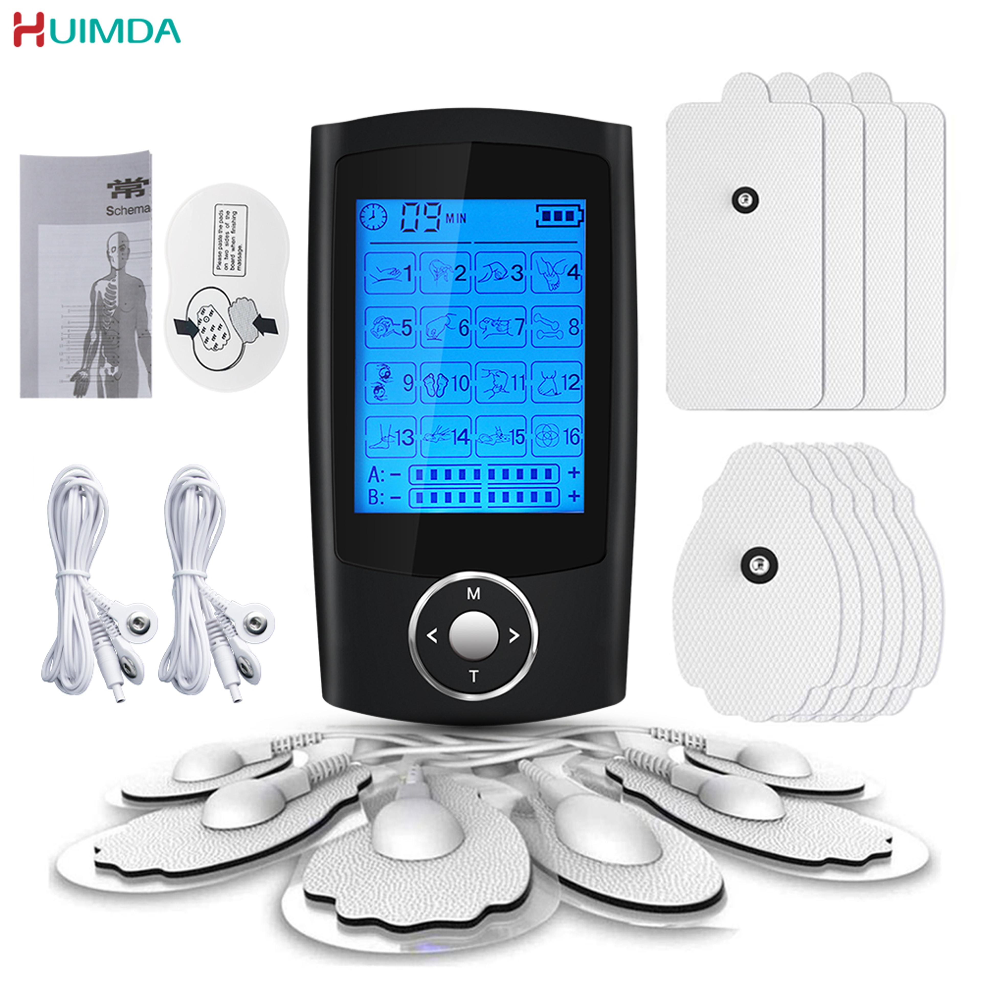 ems acupuncture body massage, 16 modes electric tens digital therapy slimming machine
