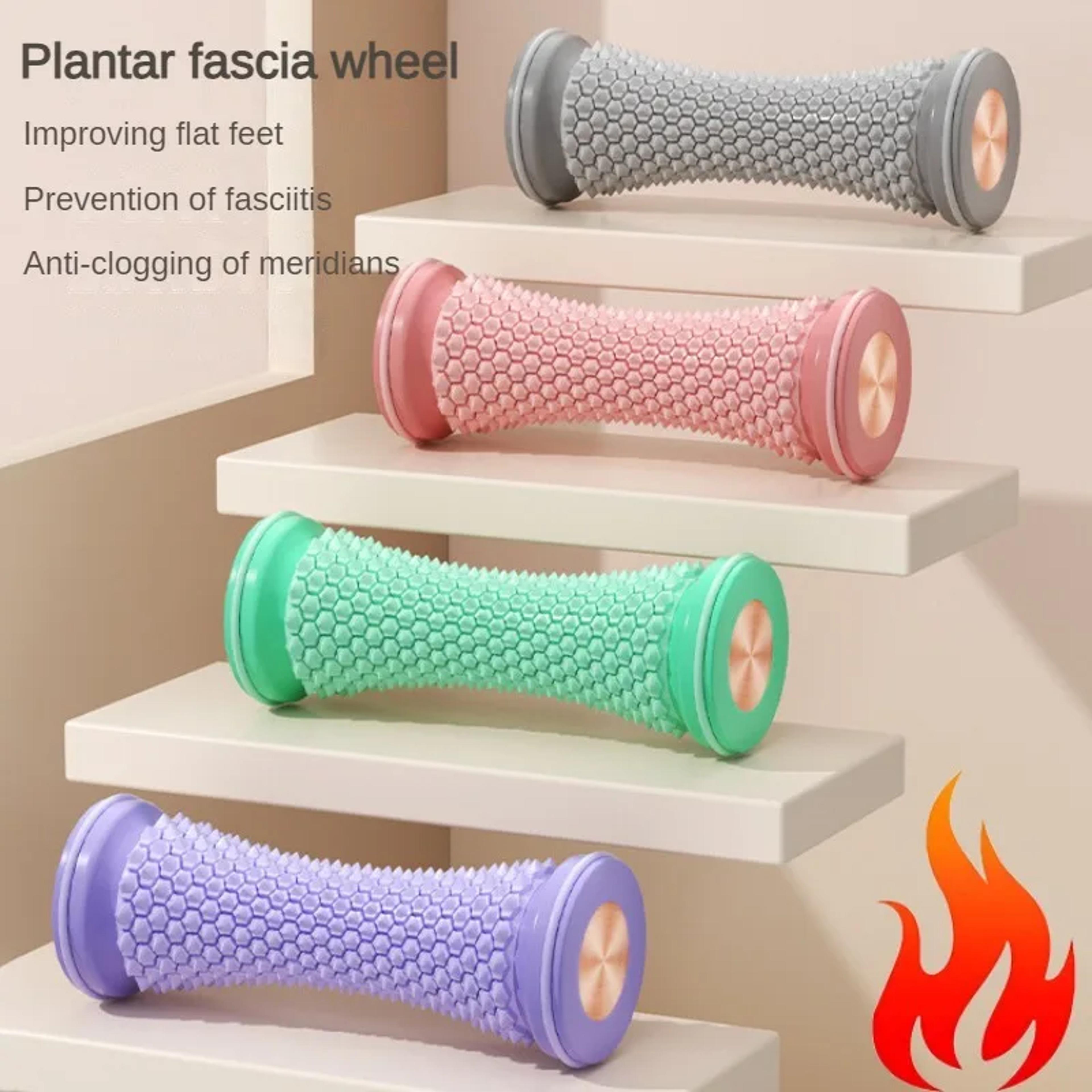 plastic manual foot massager, yoga massage ball, foot massager roller for plantar fascia relief