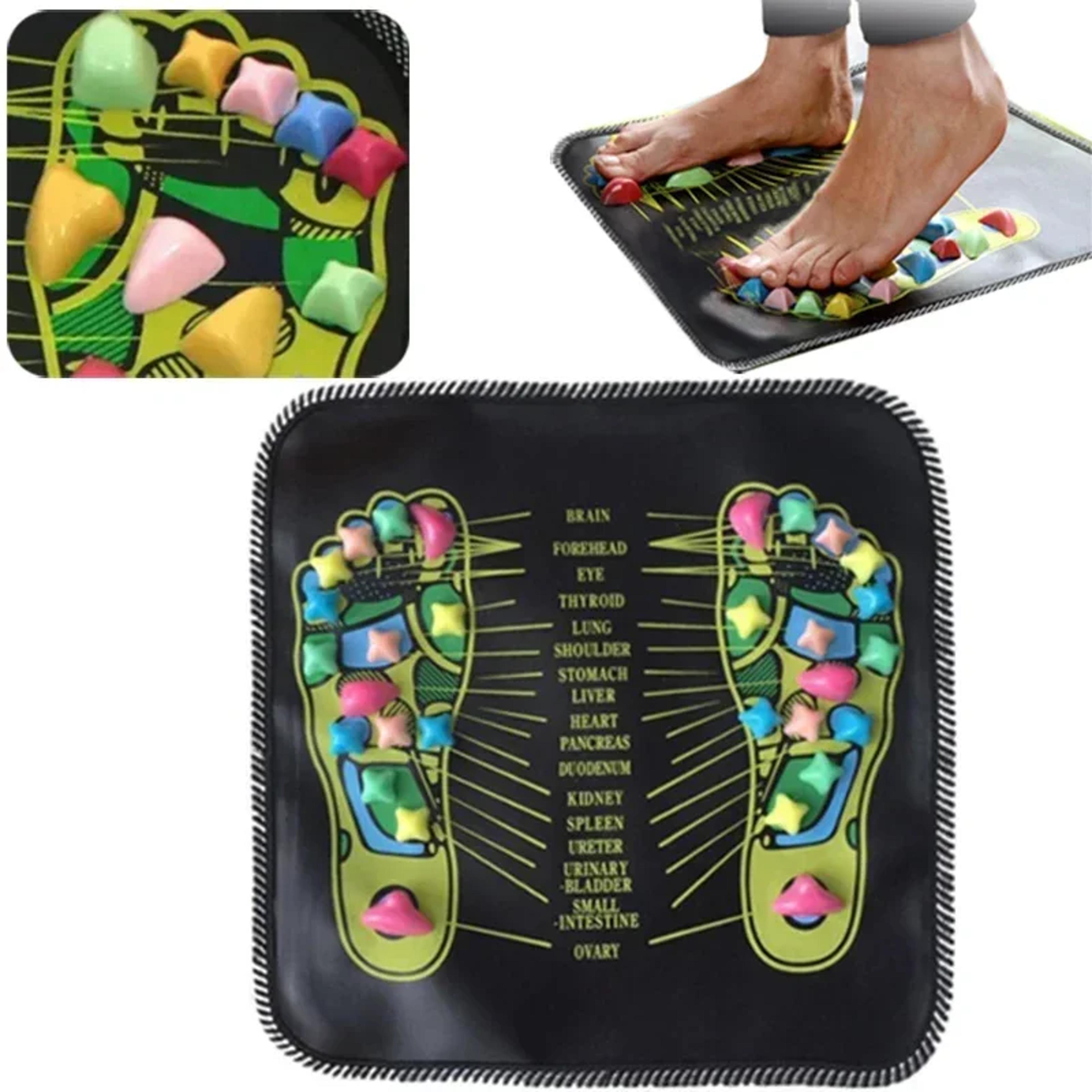 acupressure foot therapy pad, massage mat for reflexology, pain & stress relief
